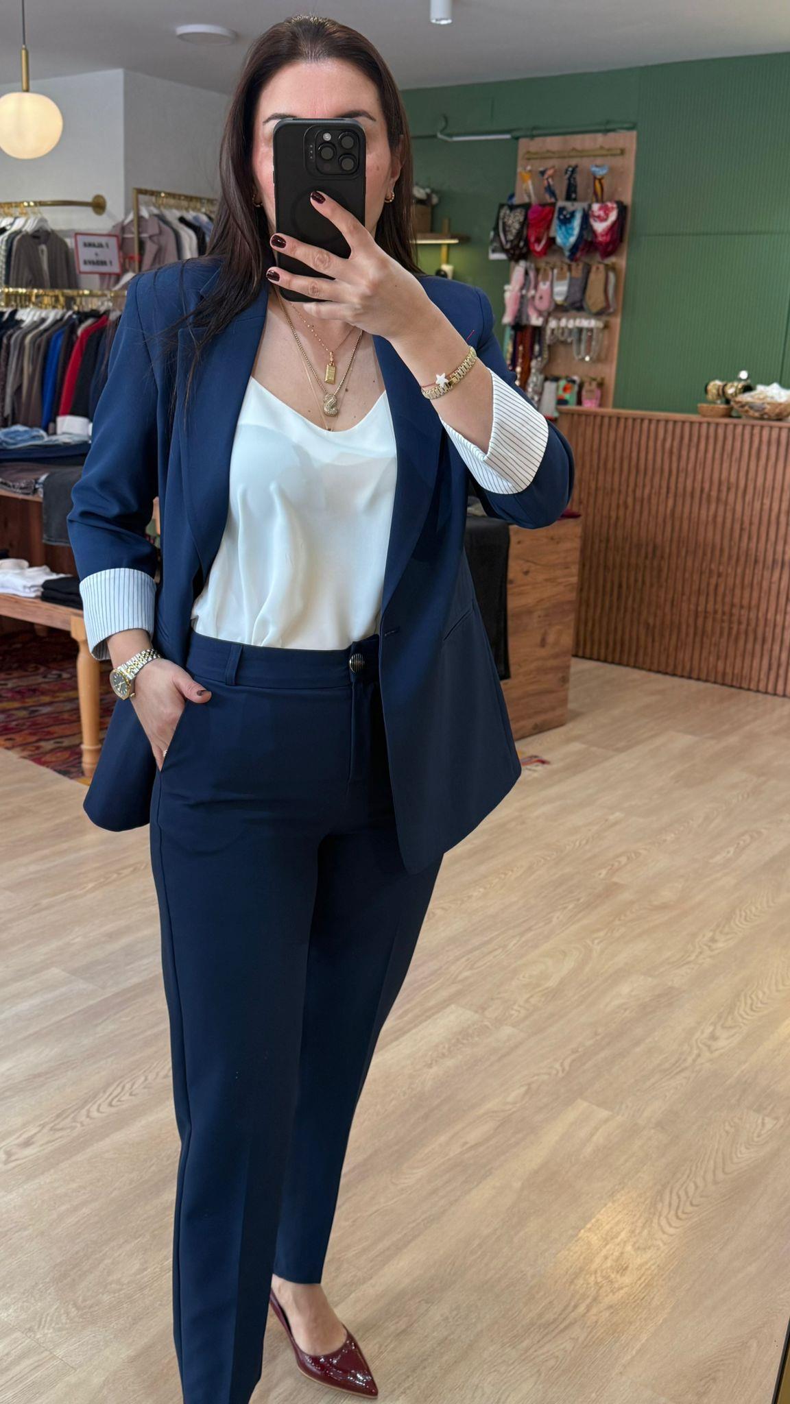 Pantolon Ceket Takım Lacivert
