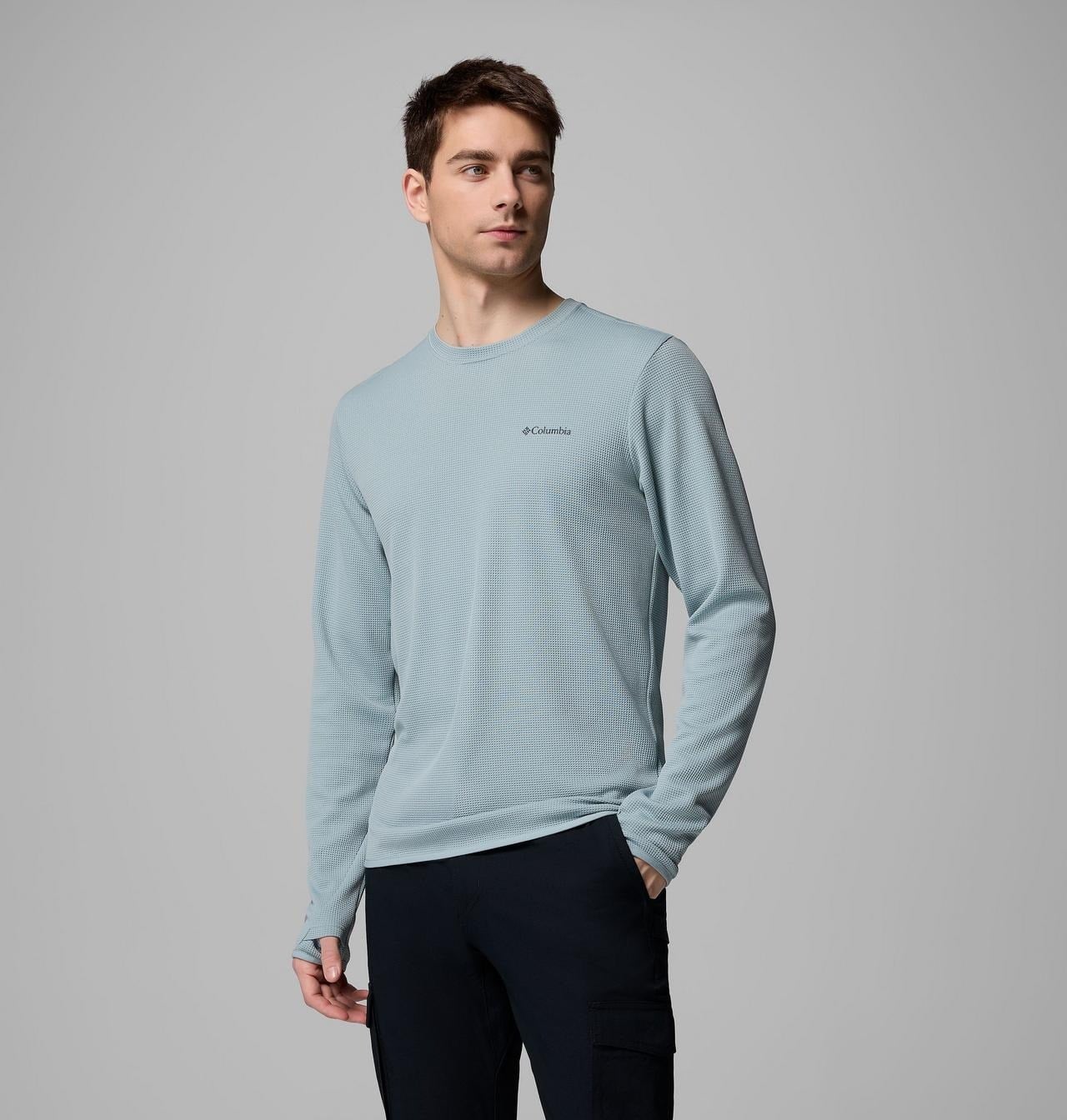 COLUMBIA TECH TRAIL UTILITY WARM LS CREW ERKEK SWEATSHIRT 2136881-461