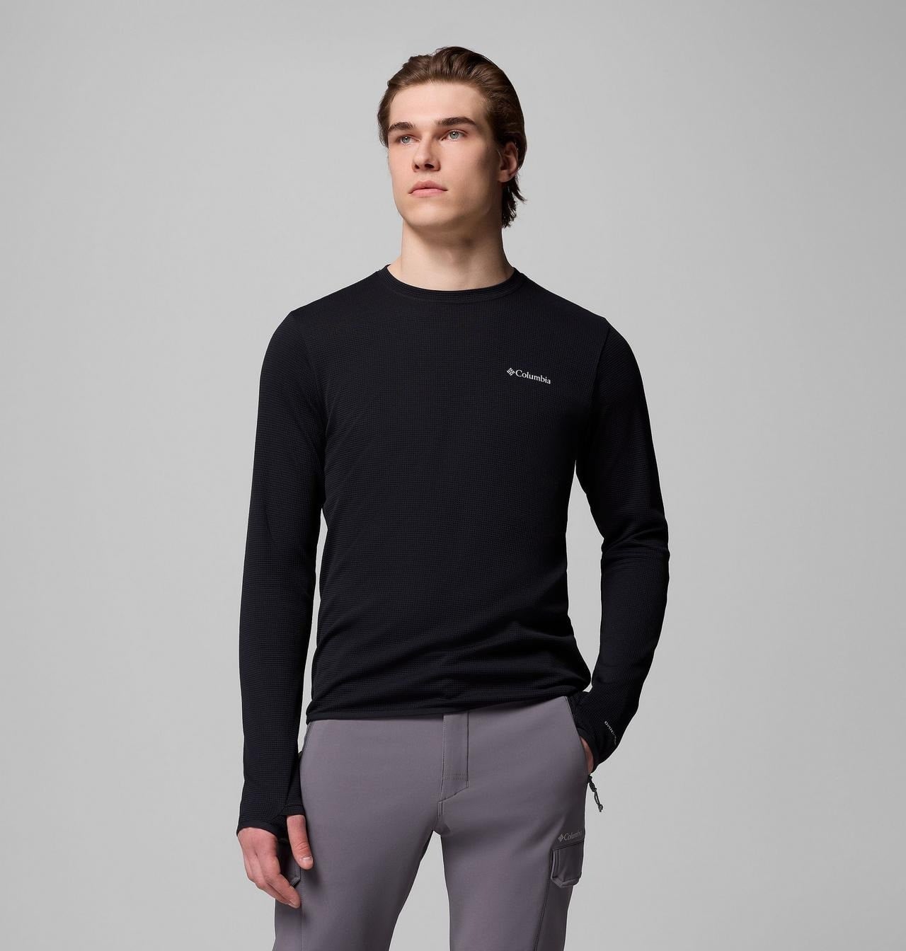 COLUMBIA TECH TRAIL UTILITY WARM LS CREW ERKEK SWEATSHIRT 2136881-010