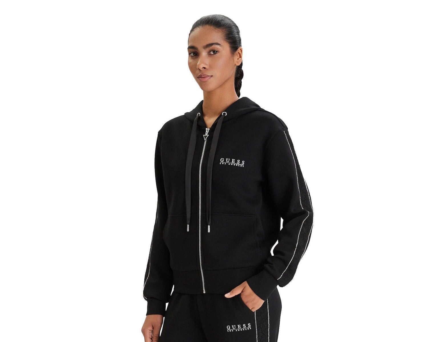 GUESS ECO VICTOIRE KADIN SWEATSHIRT W6RQ12KBYE2-JBLK
