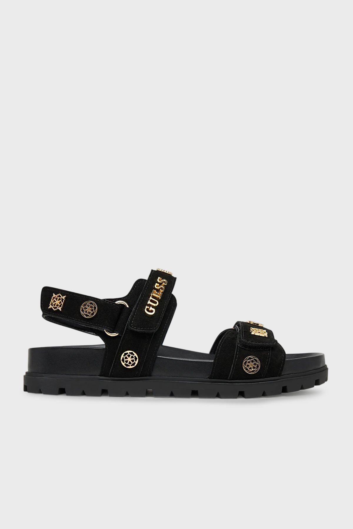 GUESS KADIN SANDALET FLPFLOESU03-BLACK