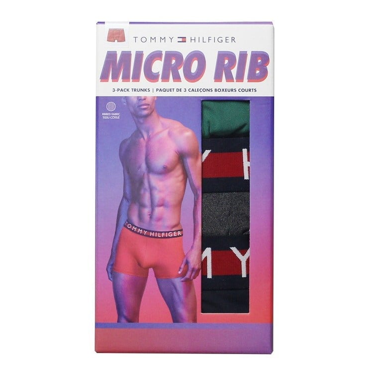 TOMMY HILFIGER MICRO RIB ERKEK 3 LÜ BOXER 09T4013-325