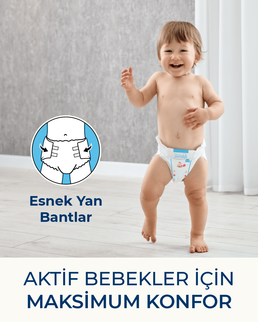 Paddlers Bebek Bezi 2 Numara Mini 80 Adet (3-6 Kg) Jumbo Paket