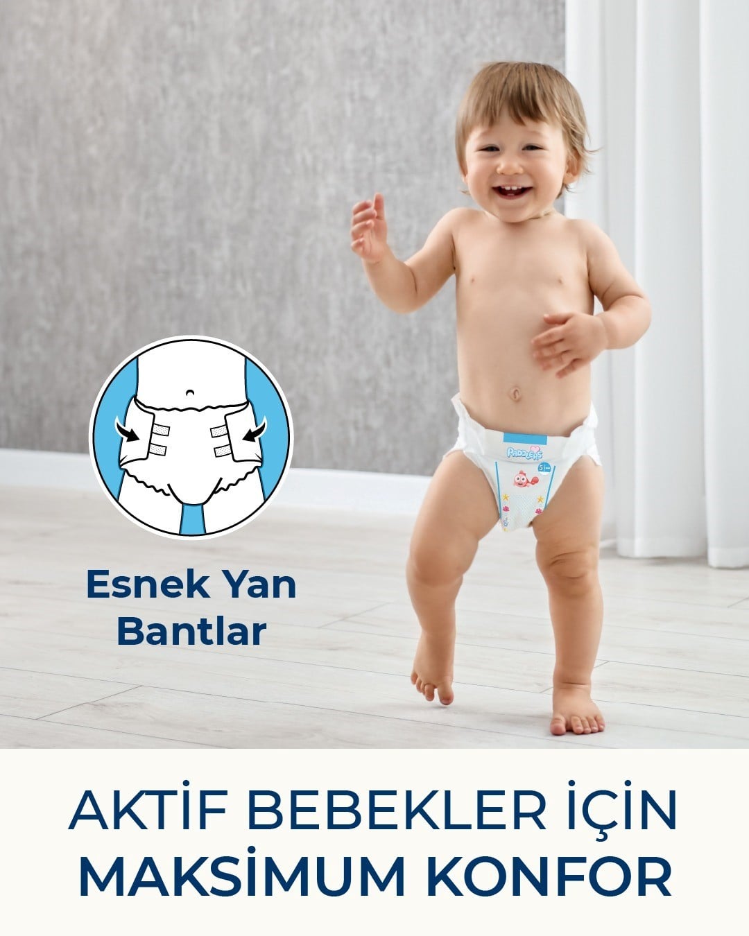 Paddlers Bebek Bezi 6 Numara X-Large 6 Adet (15+Kg) Deneme Paketi
