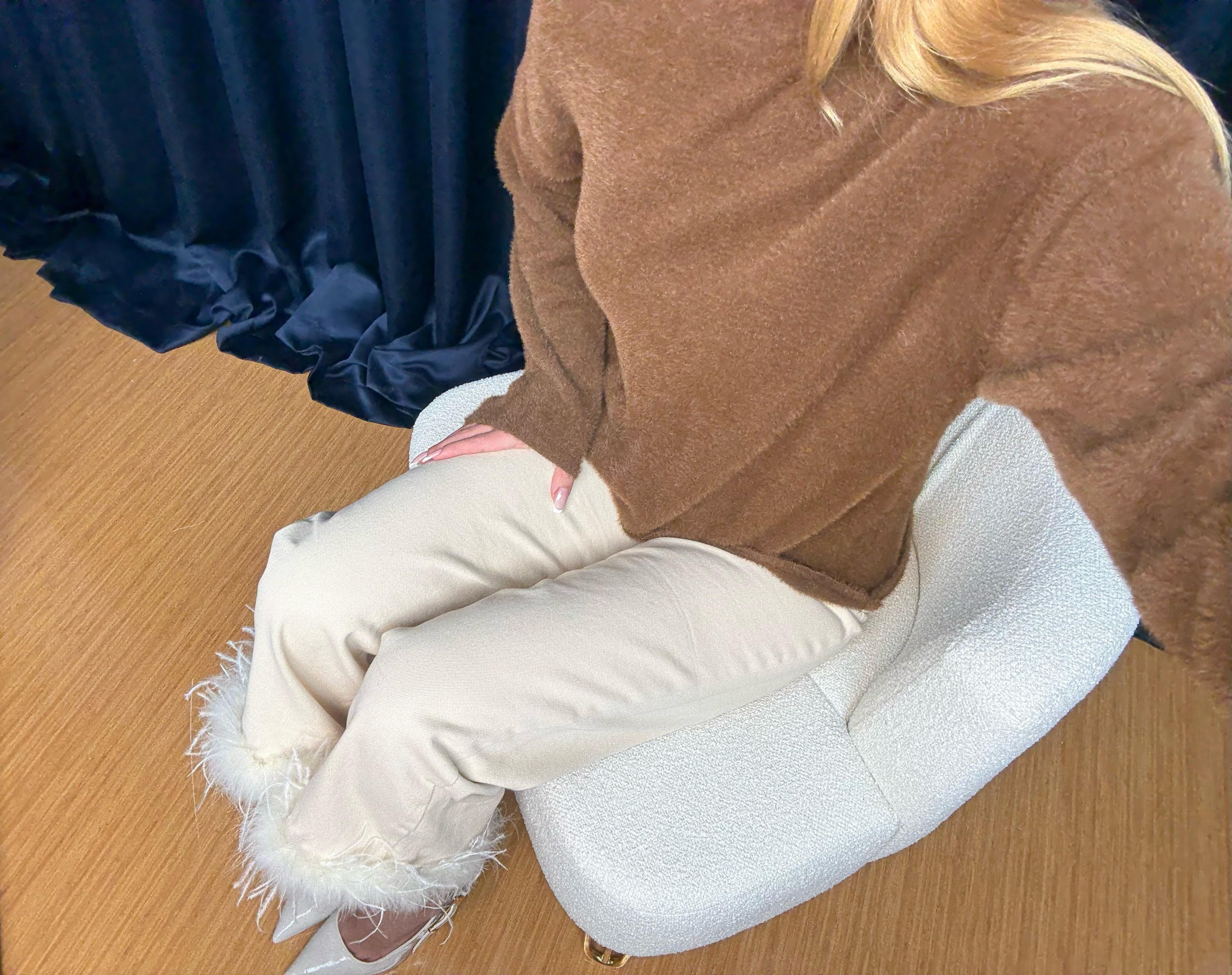 ANGORA KAHVERENGİ YUMOŞ KAZAK