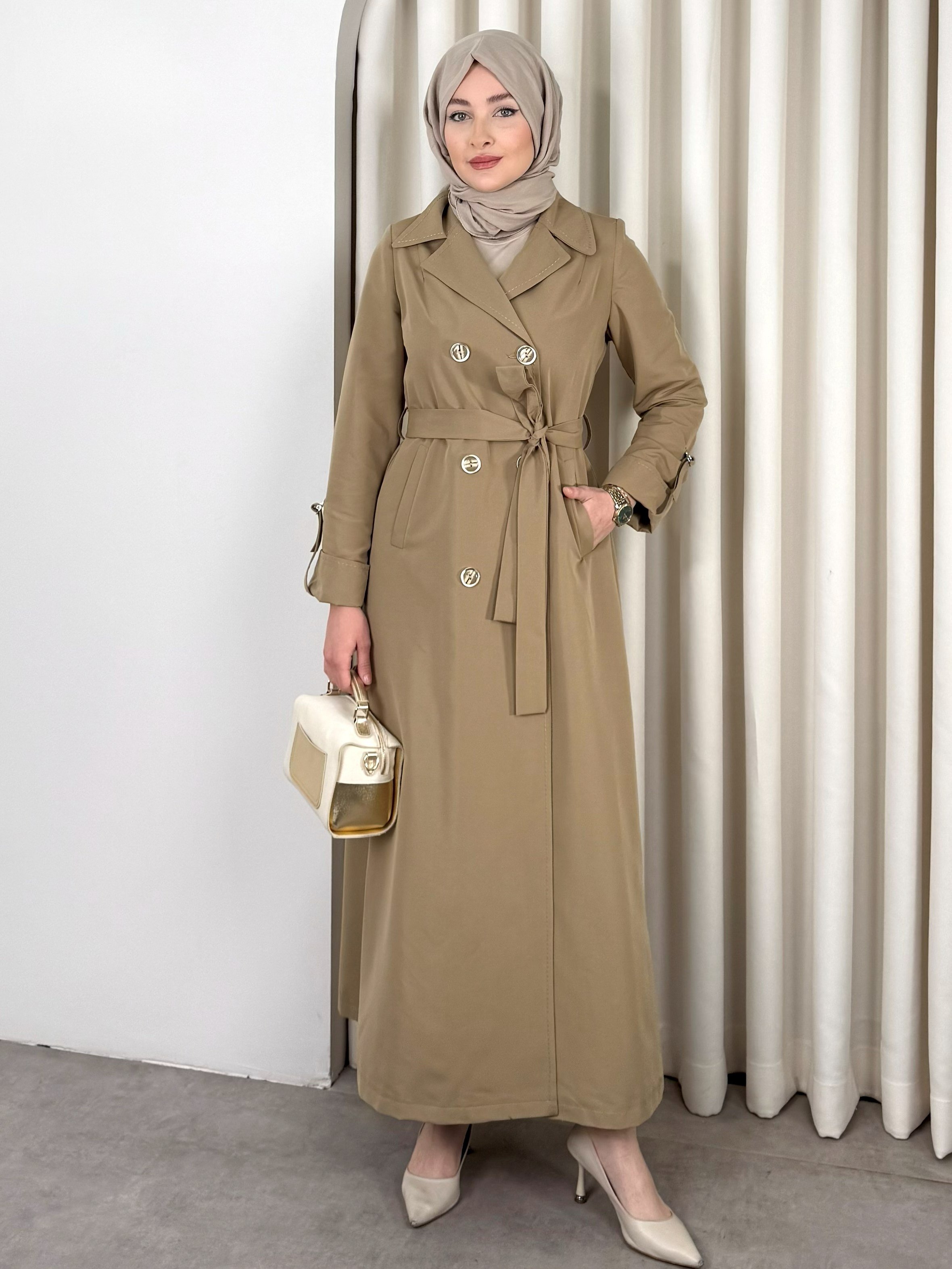 ASİL TRENCH CAMEL