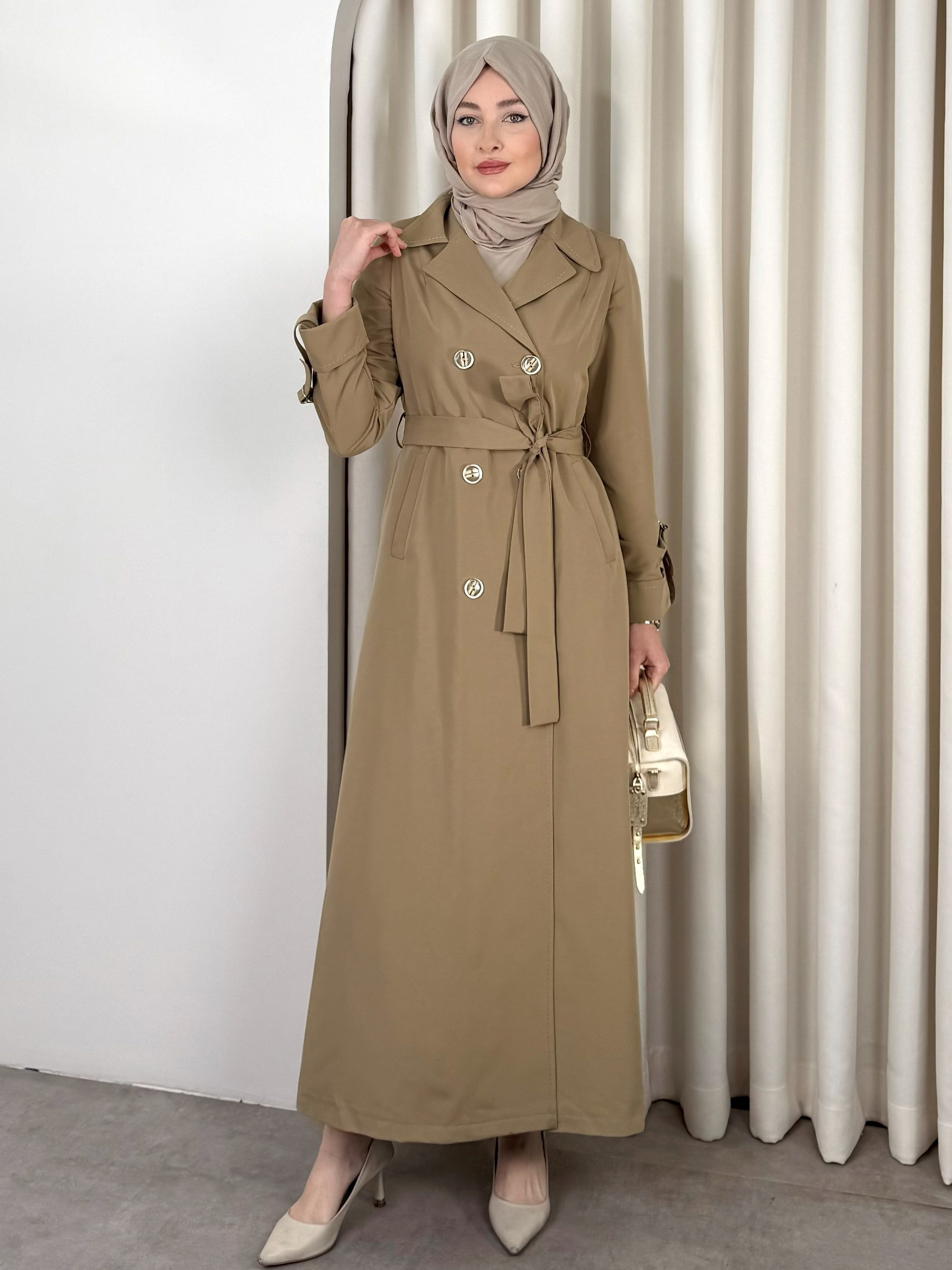 ASİL TRENCH CAMEL