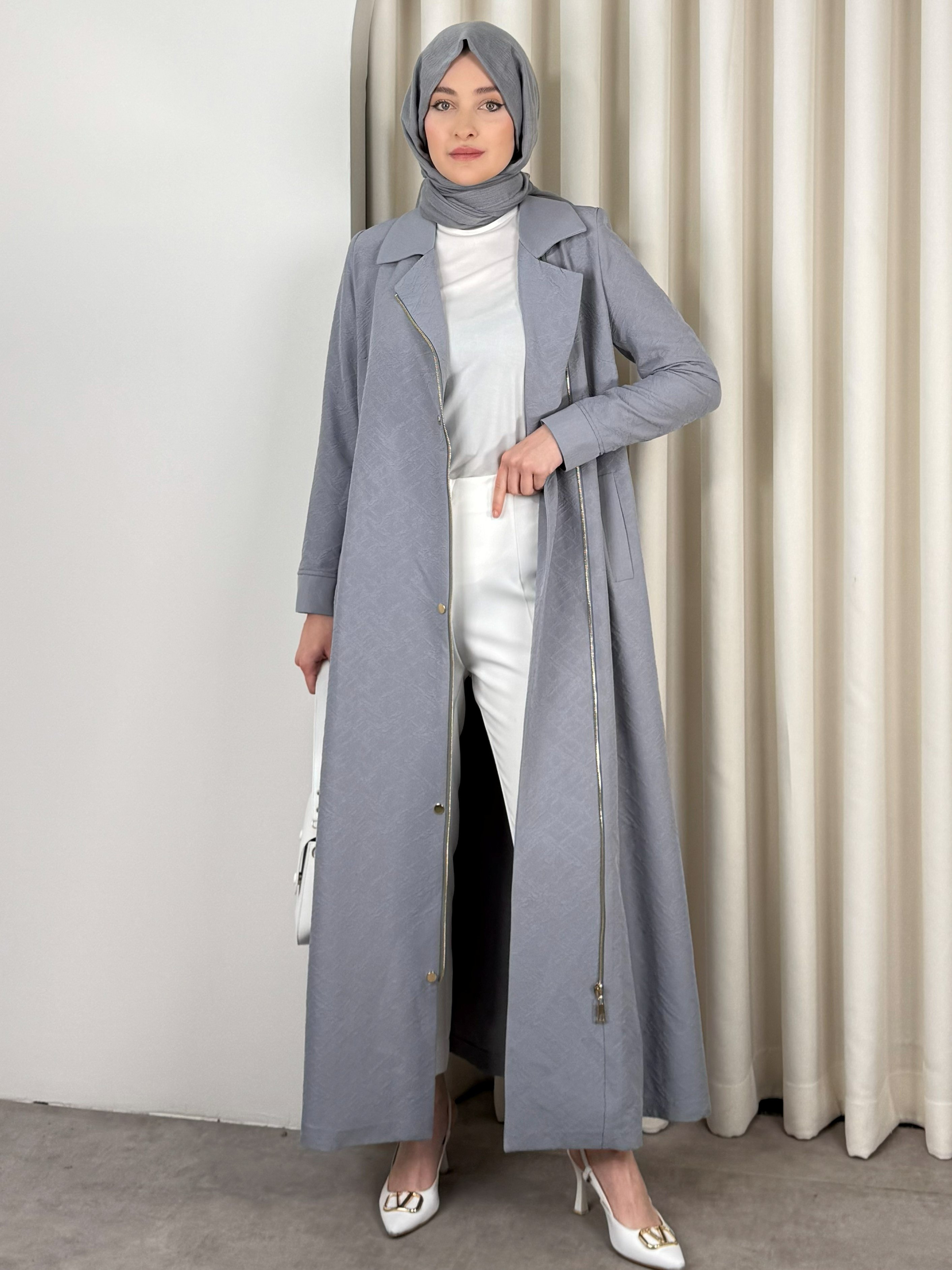 LİSA TRENCH MAVİ