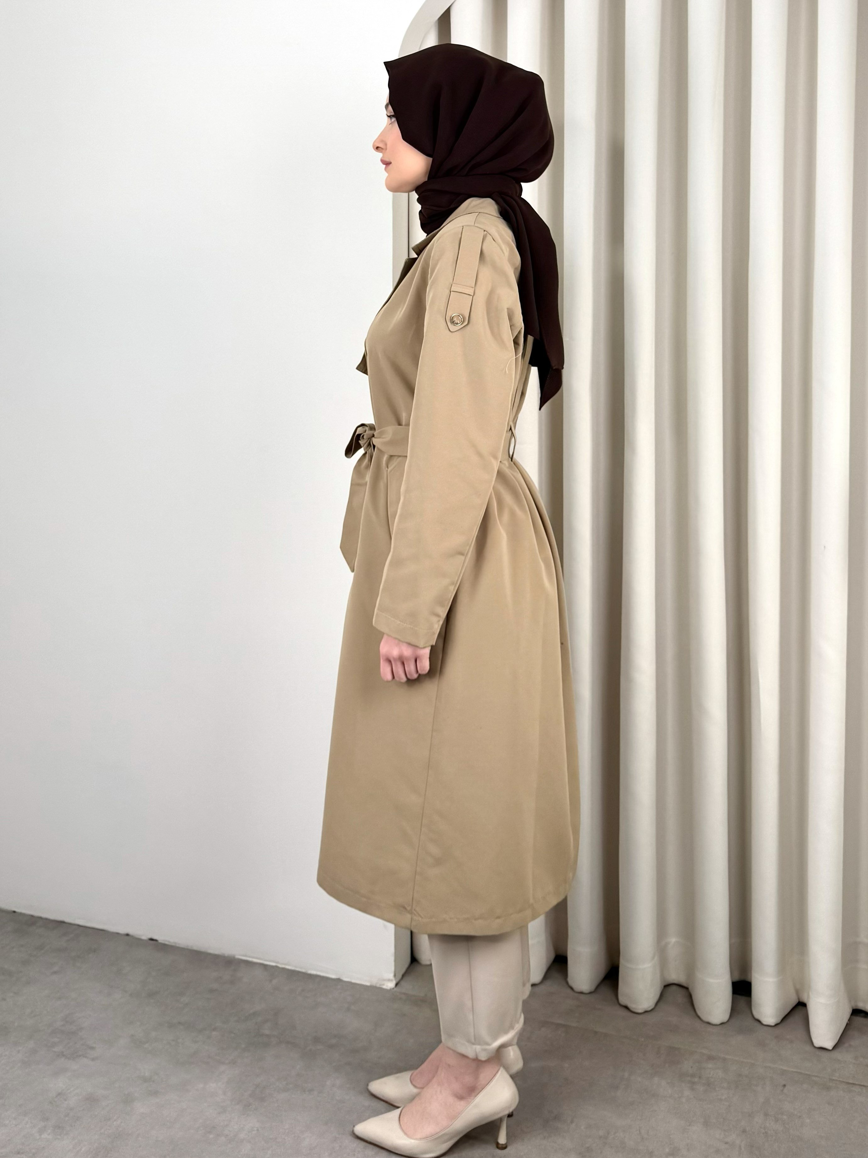 MONO TRENCH CAMEL