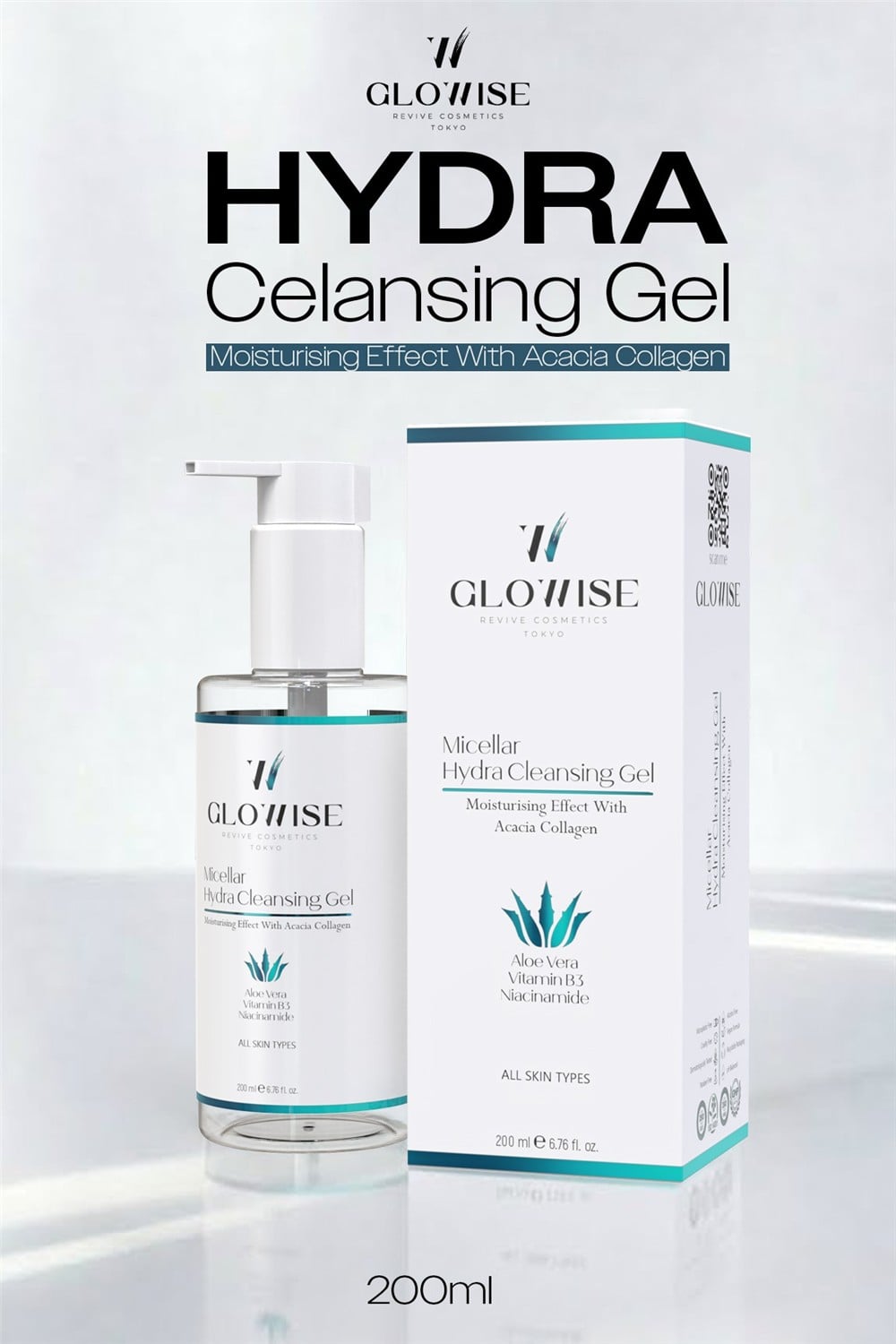 Glowise Yüz Temizleme Jeli 200 ml