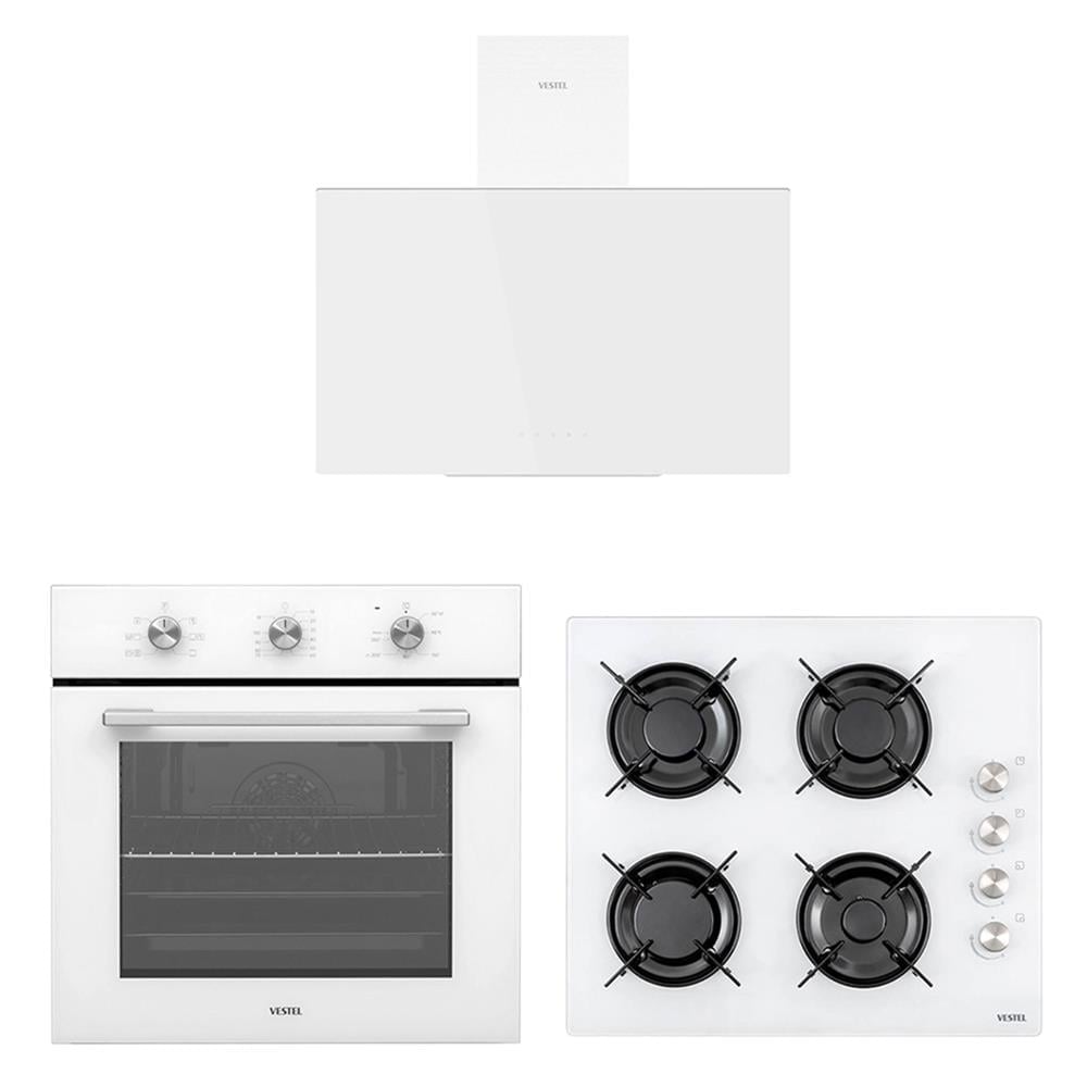 Eğik Beyaz Pratik Zamanlayıcılı Set
