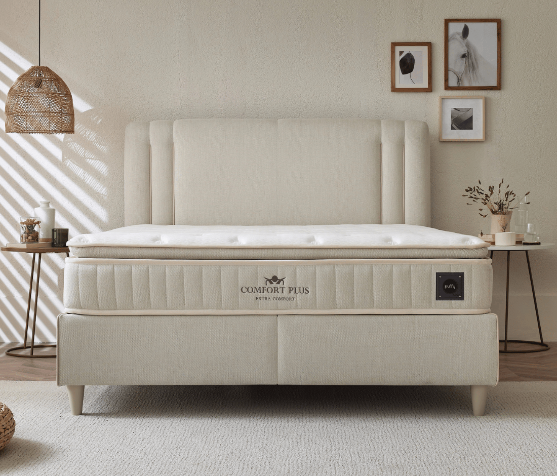 Puffy Comfort Plus V.2 Yatak Baza Başlık 3'lü Set