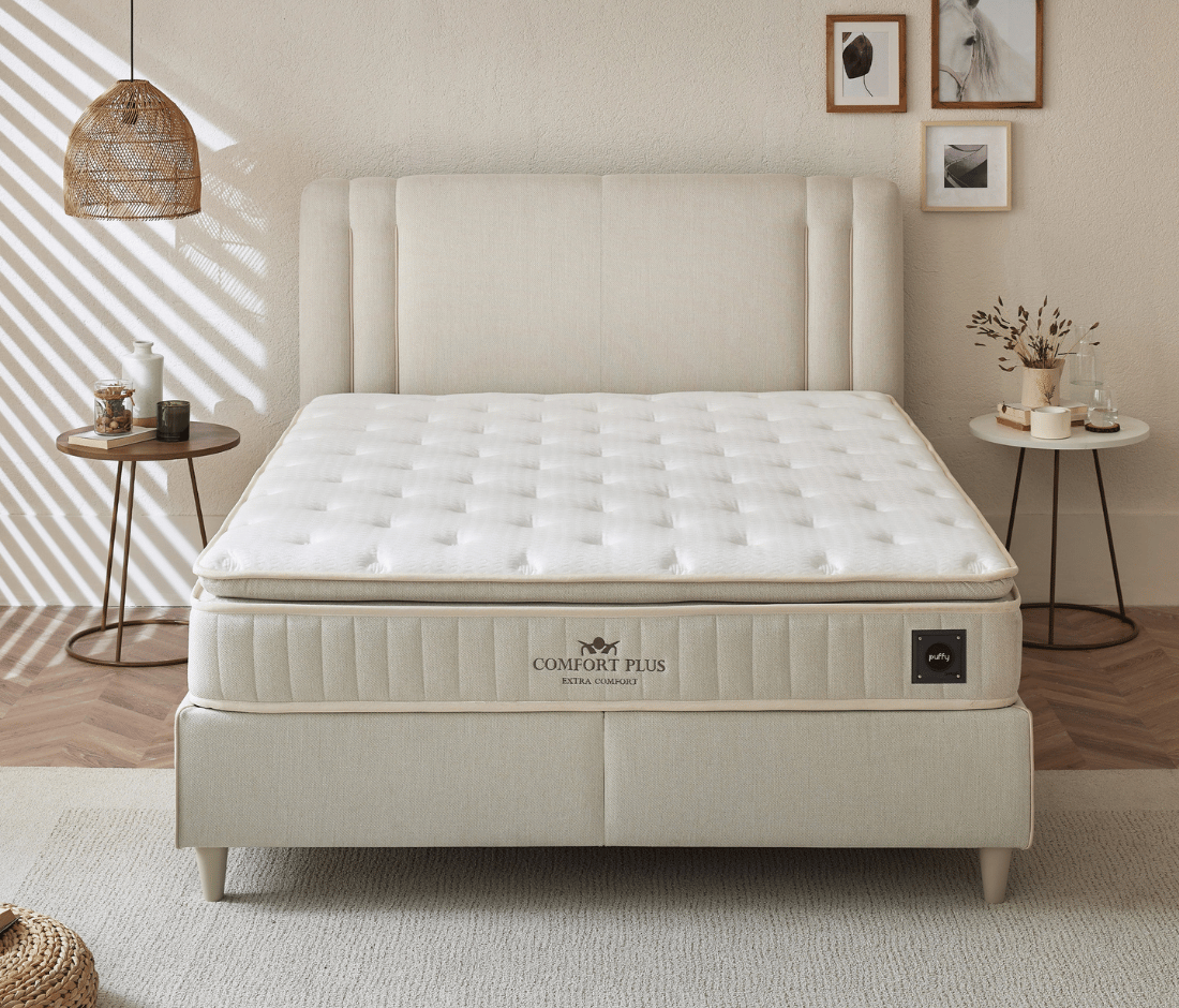 Puffy Comfort Plus V.2 Yatak Baza Başlık 3'lü Set