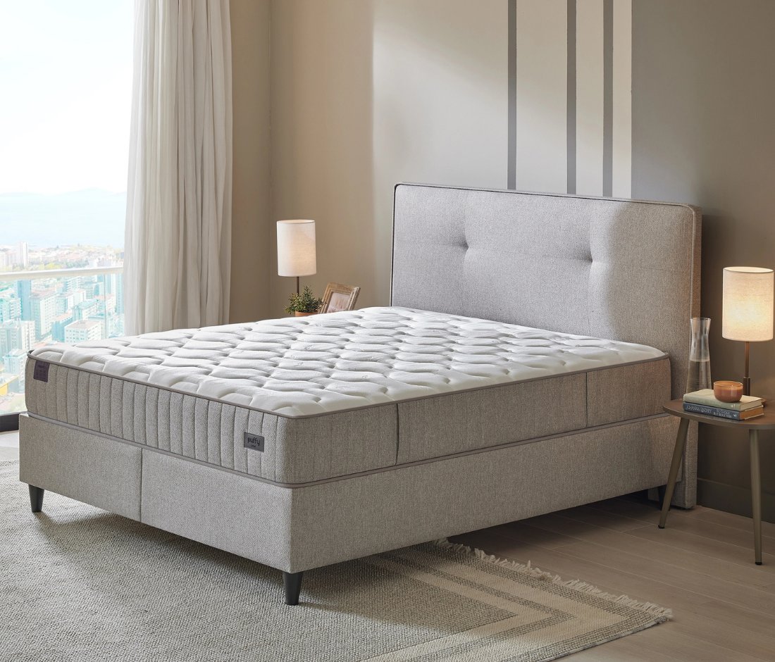Puffy Hybrid Rest Yatak Baza Başlık 3'lü Set