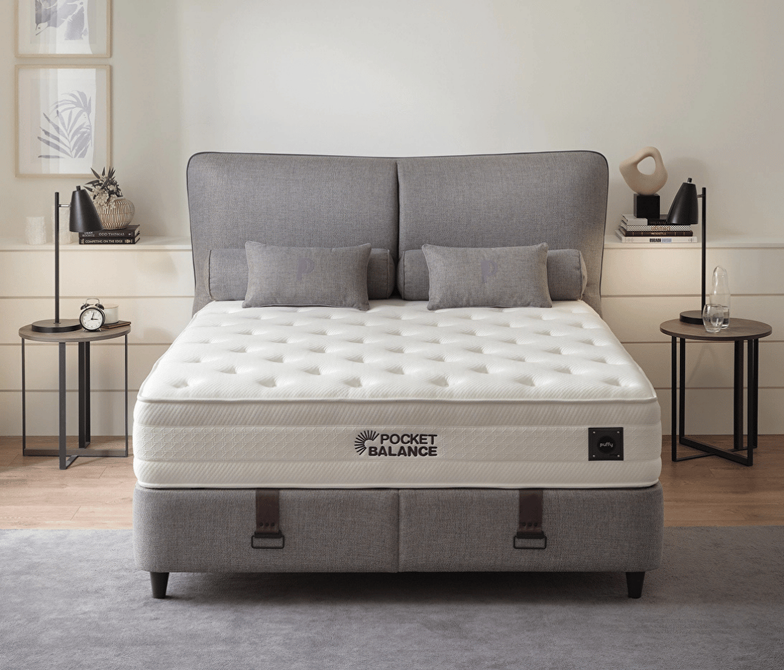 Puffy Pocket Balance Yatak Baza Başlık 3'lü Set