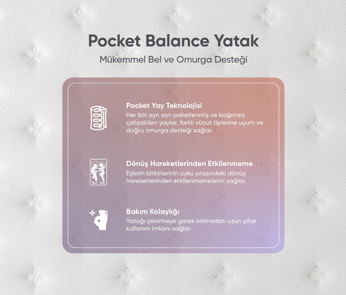Puffy Pocket Balance Yatak Yastık ve Alez Hediyeli