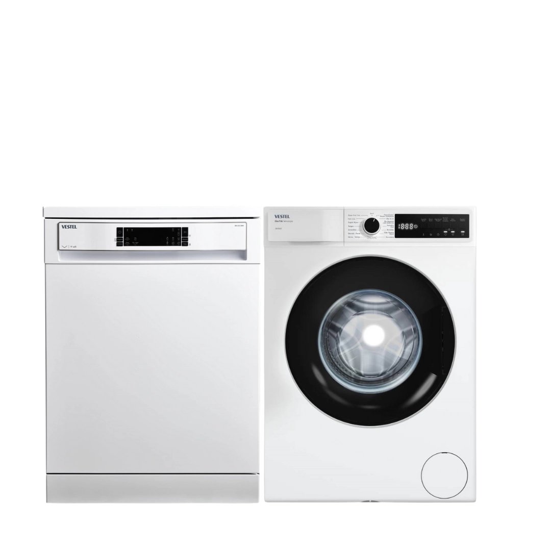 Vestel 2'li Beyaz Eşya Seti (BM 4212 Bulaşık+CMI 76301 Çamaşır)