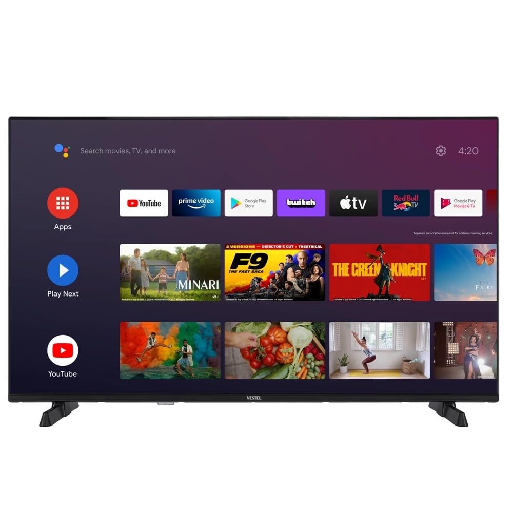 Vestel 43UA9740 43'' 108 Ekran 4K Smart Android TV
