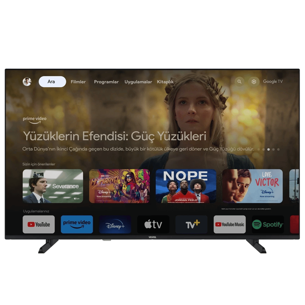 Vestel 50QG9840 50'' 126 Ekran 4K Smart QLED Google TV