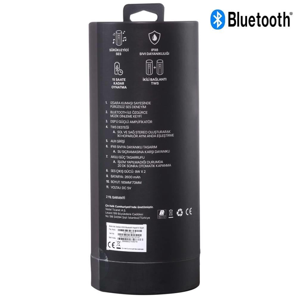 VESTEL Desibel H500 Bluetooth Hoparlör Siyah
