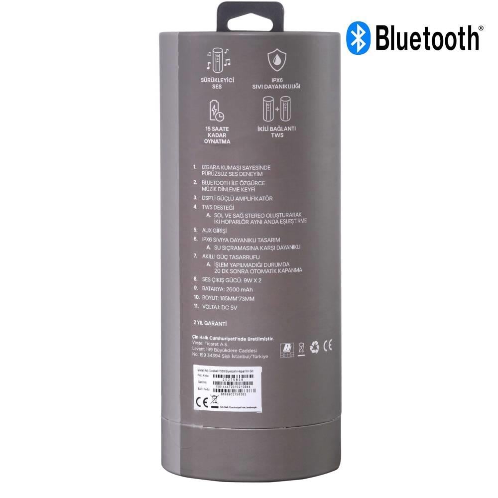 VESTEL Desibel H500 Bluetooth Hoparlör Gri