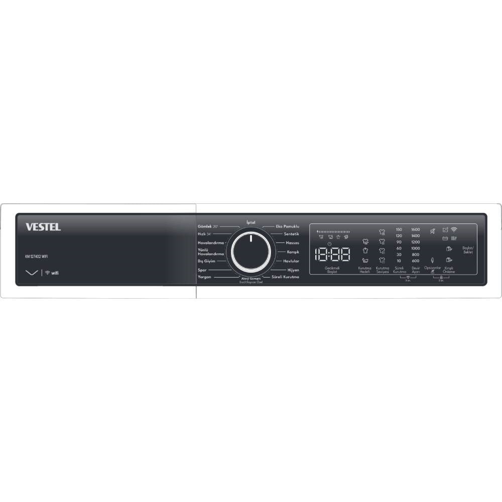 Vestel KM 127402 WIFI 12 Kg Kurutma Makinesi