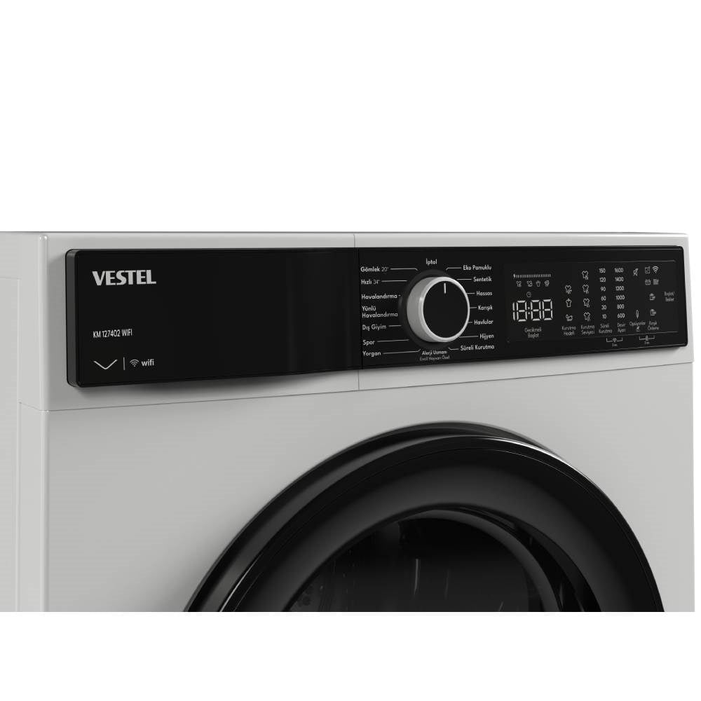 Vestel KM 127402 WIFI 12 Kg Kurutma Makinesi