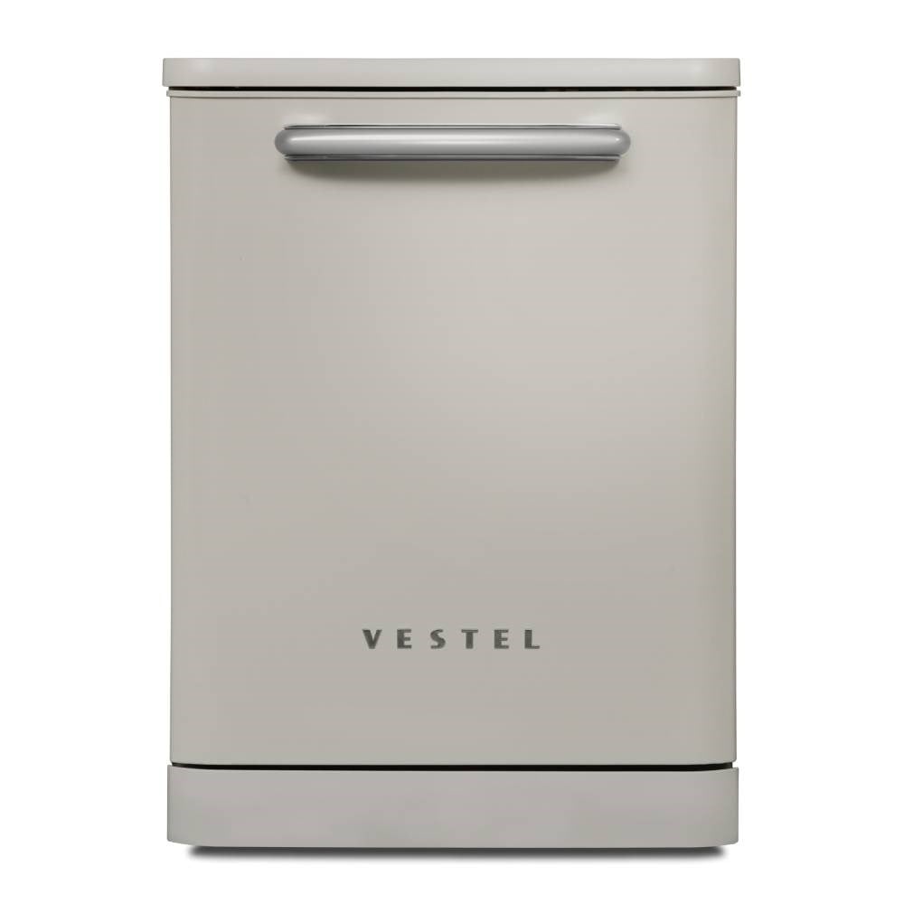 Vestel Retro Bej Bulaşık Makinesi + 520 Lt. Buzdolabı İkili Beyaz Eşya Seti