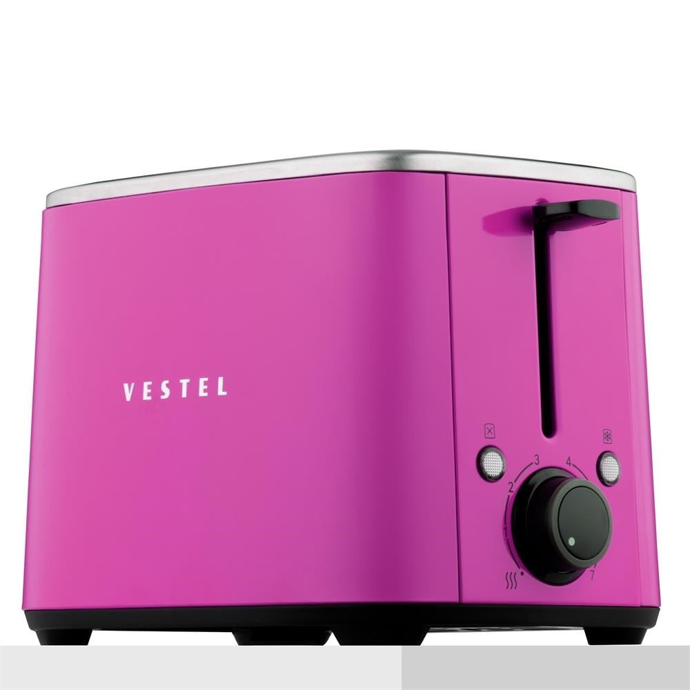 Vestel Retro Pembe 2 Dilim Ekmek Kızartma Makinesi