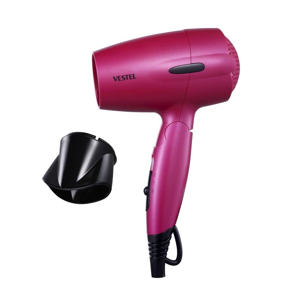 VESTEL VSK 1015 PEMBE SEYAHAT TİPİ SAÇ KURUTMA MAKİNESİ