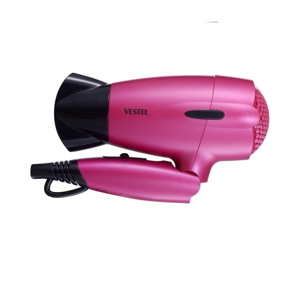 VESTEL VSK 1015 PEMBE SEYAHAT TİPİ SAÇ KURUTMA MAKİNESİ