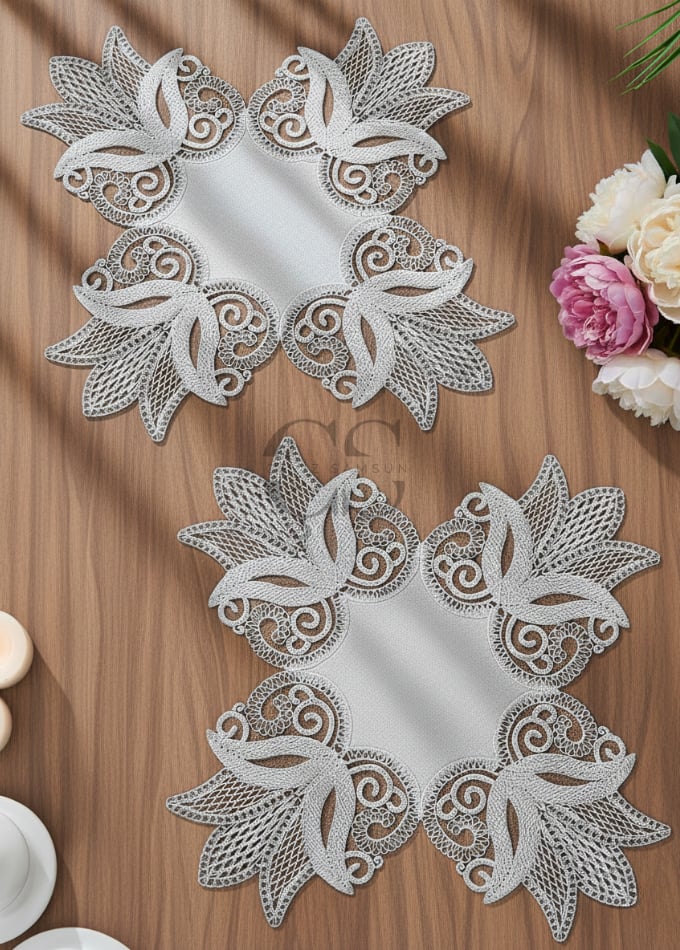 güpürlü salon takımı 5 parça