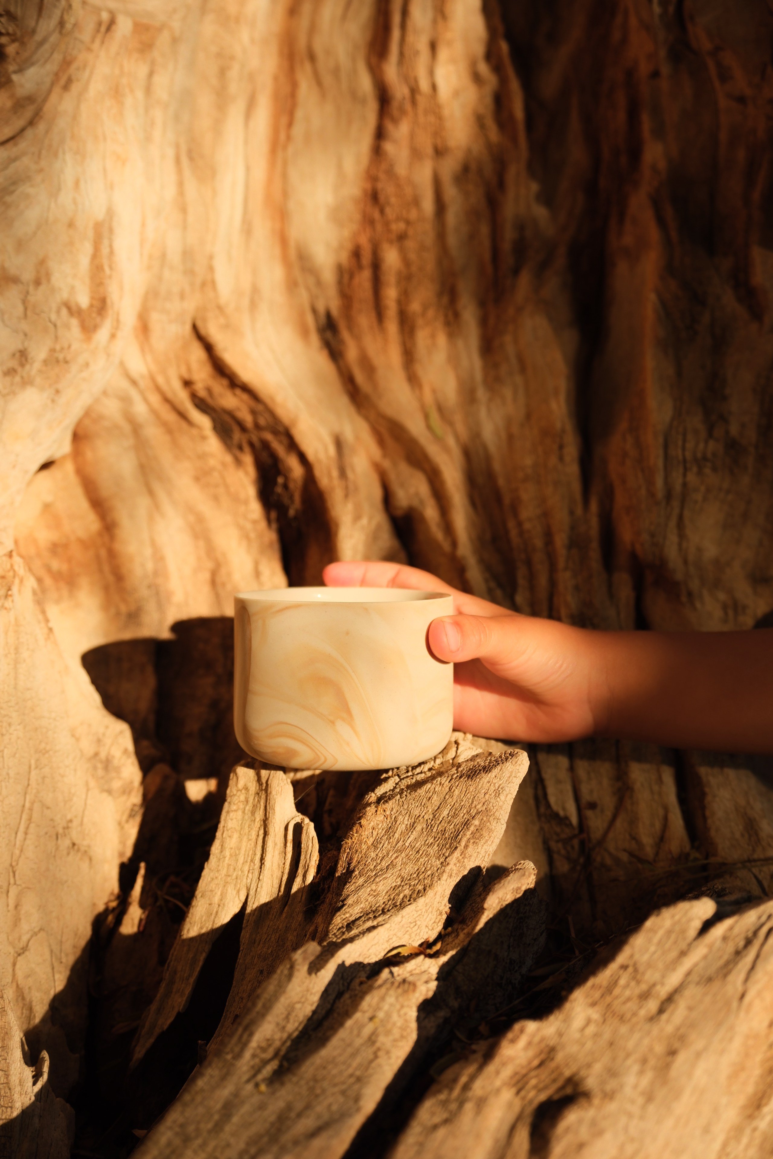 MARBLE MUG BEJ