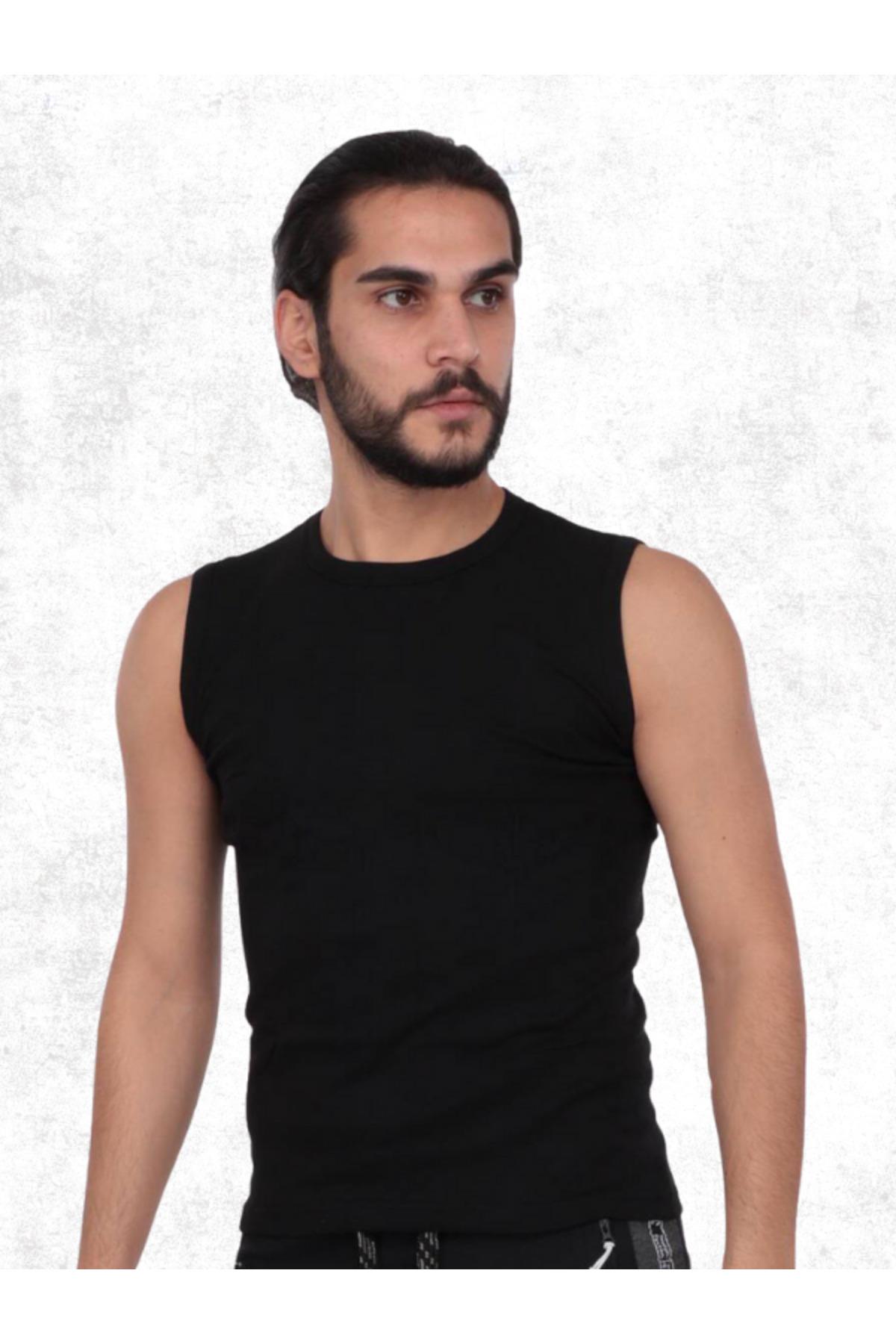 ERKEK %100 PAMUK SPOR FANİLA TEKLİ