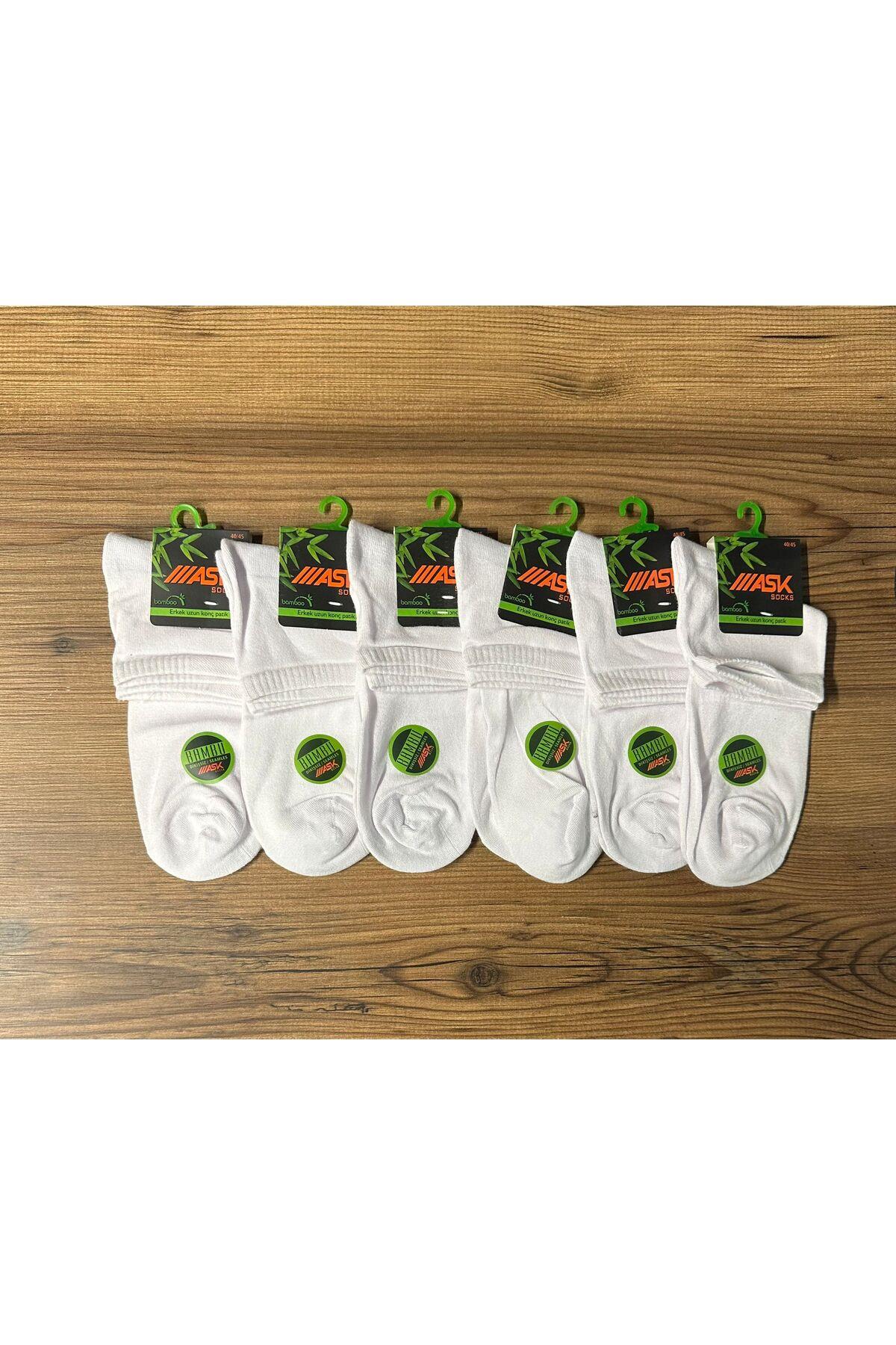 ERKEK BAMBU DİKİŞSİZ 6'LI ÇORAP