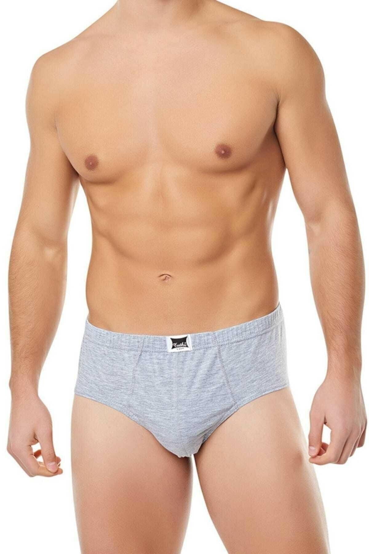 Erkek Karışık Renk 6'lı Paket Pamuklu Penye Külot
