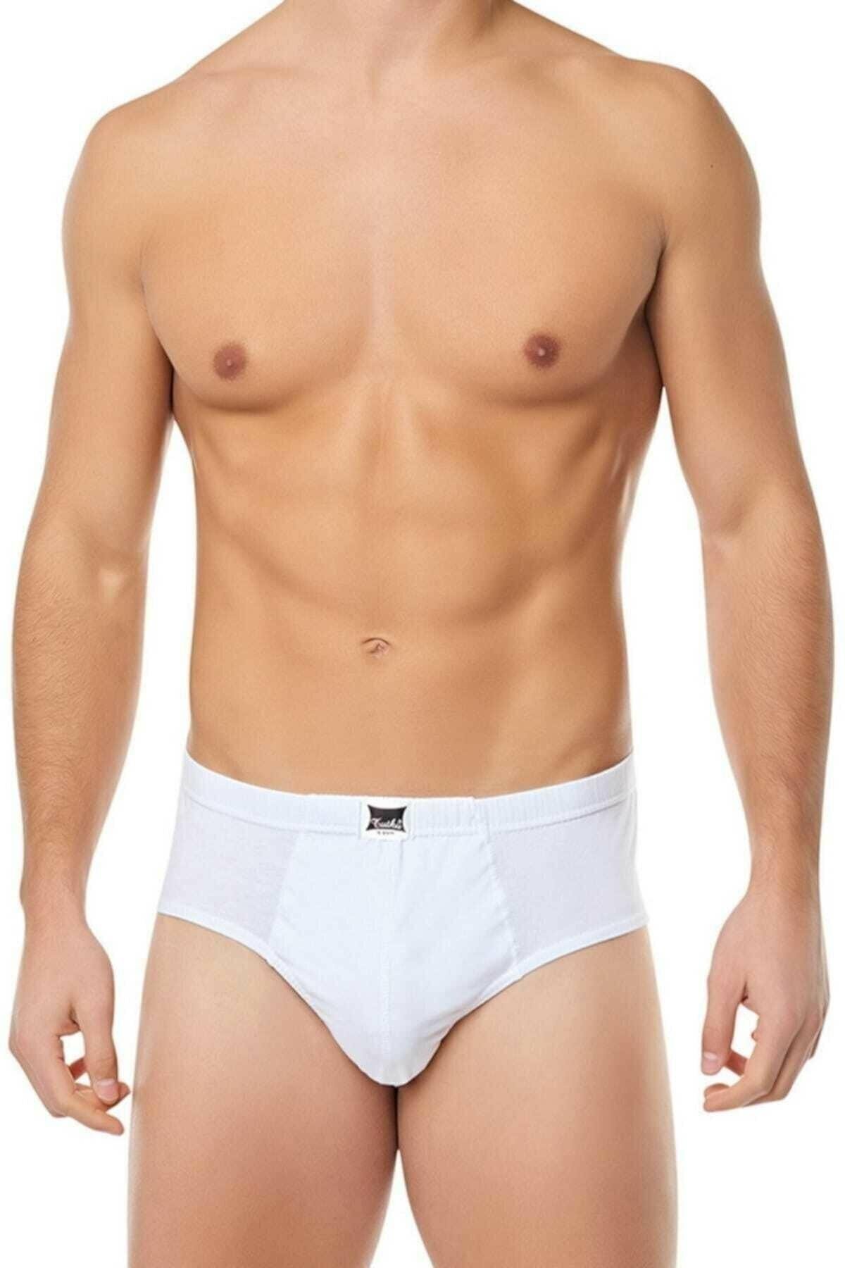 Erkek Karışık Renk 6'lı Paket Pamuklu Penye Külot