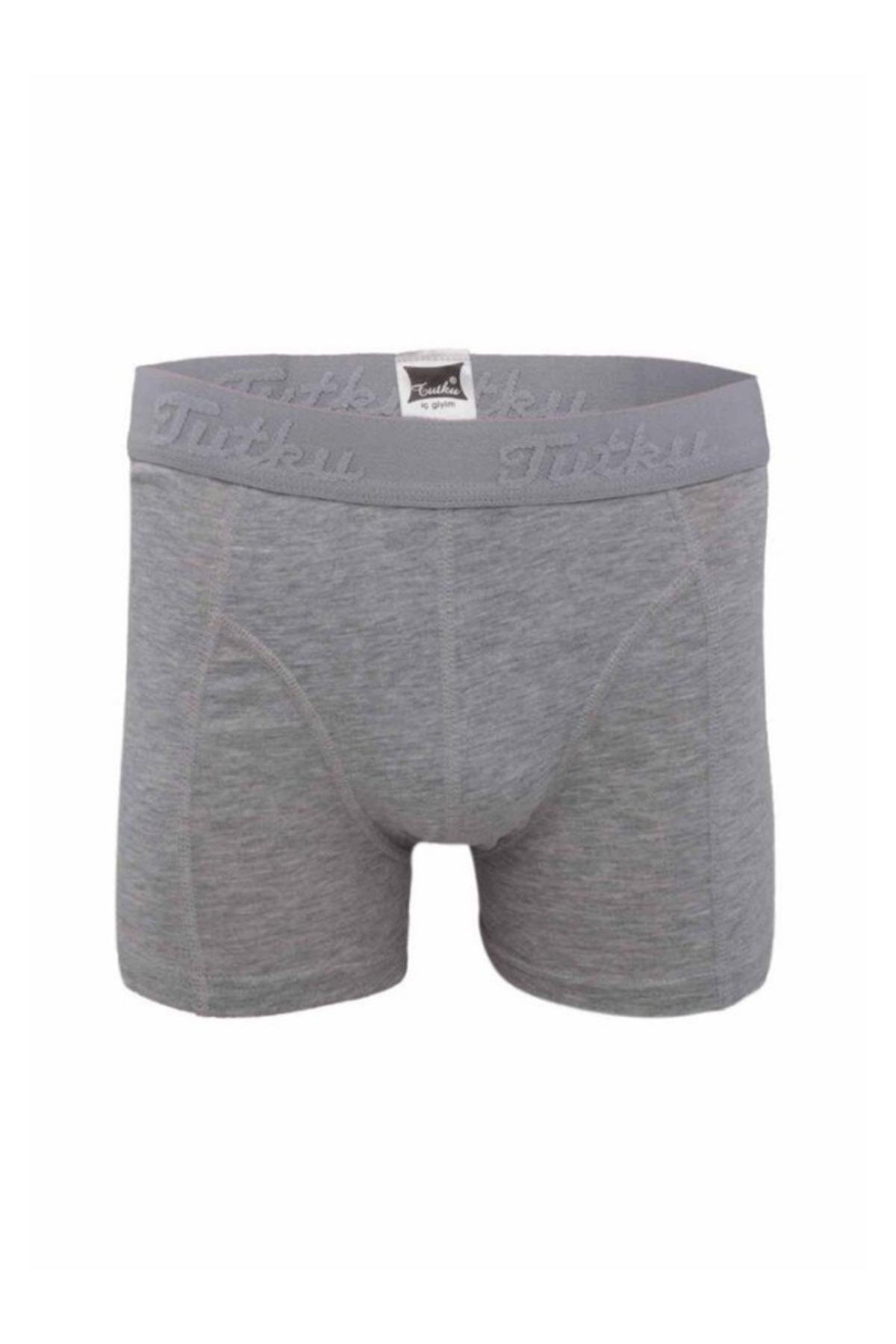 ERKEK LİKRALI PAMUKLU ELASTAN BOXER TEKLİ