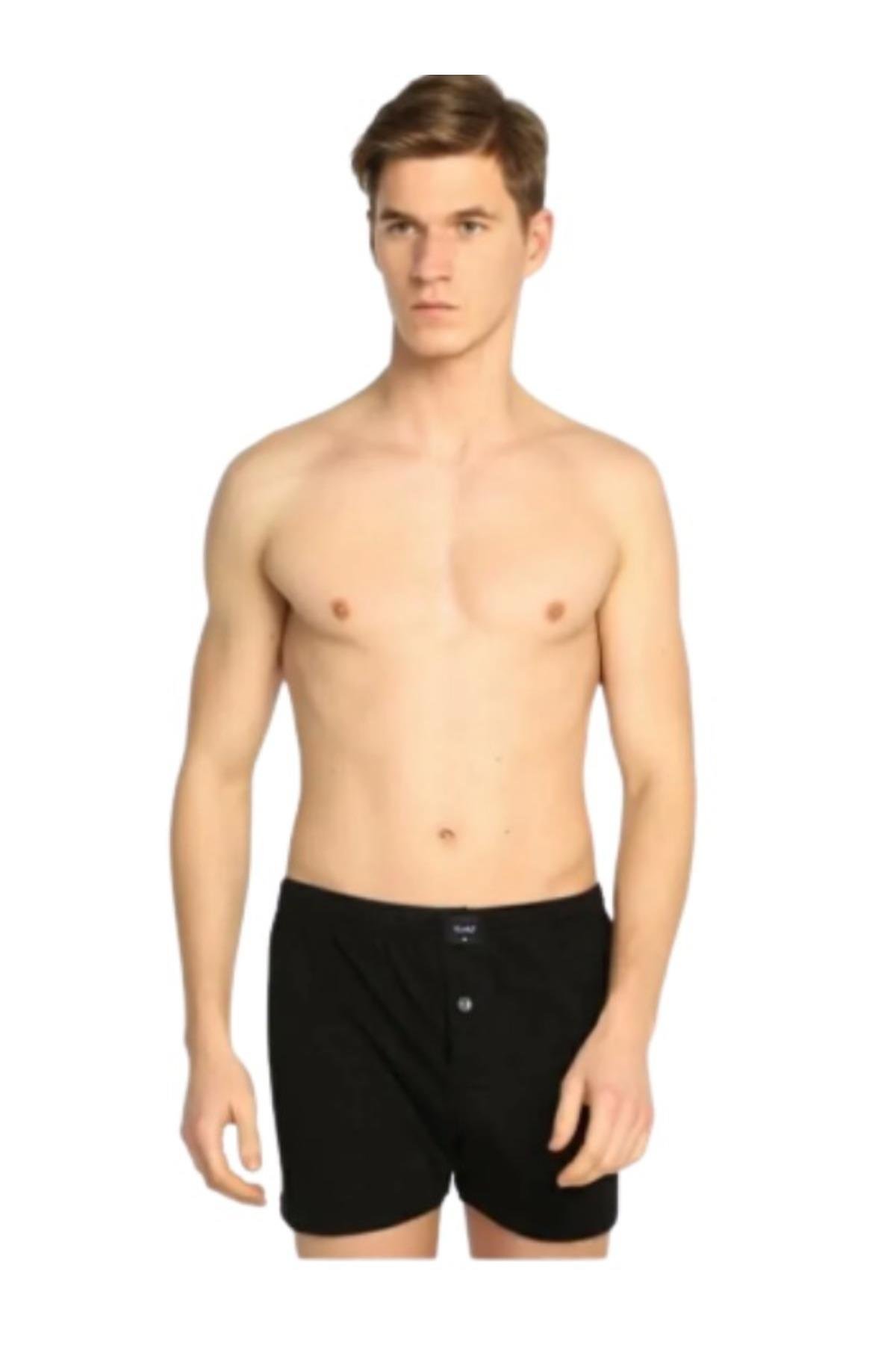 ERKEK PENYE DÜZ %100 PAMUK 6'LI BOXER