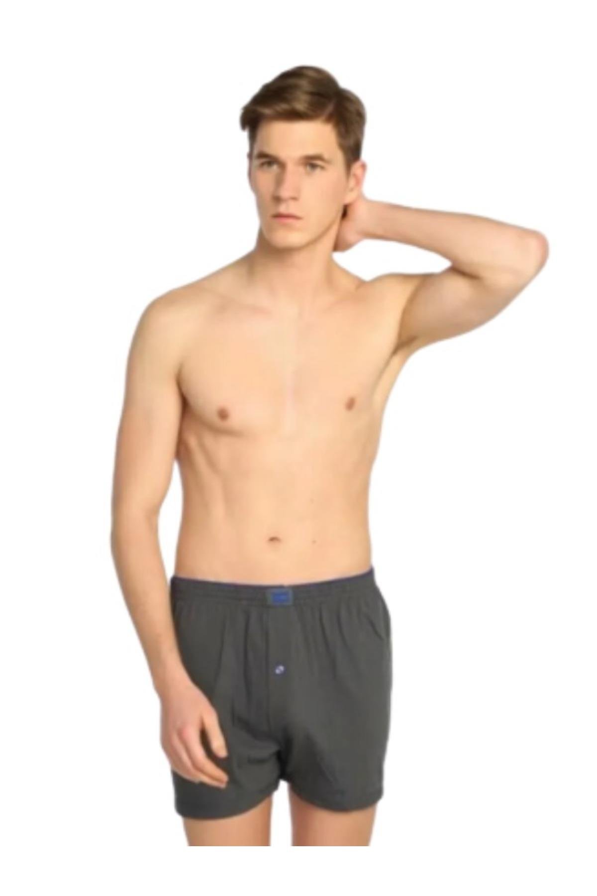 ERKEK PENYE DÜZ %100 PAMUK 6'LI BOXER