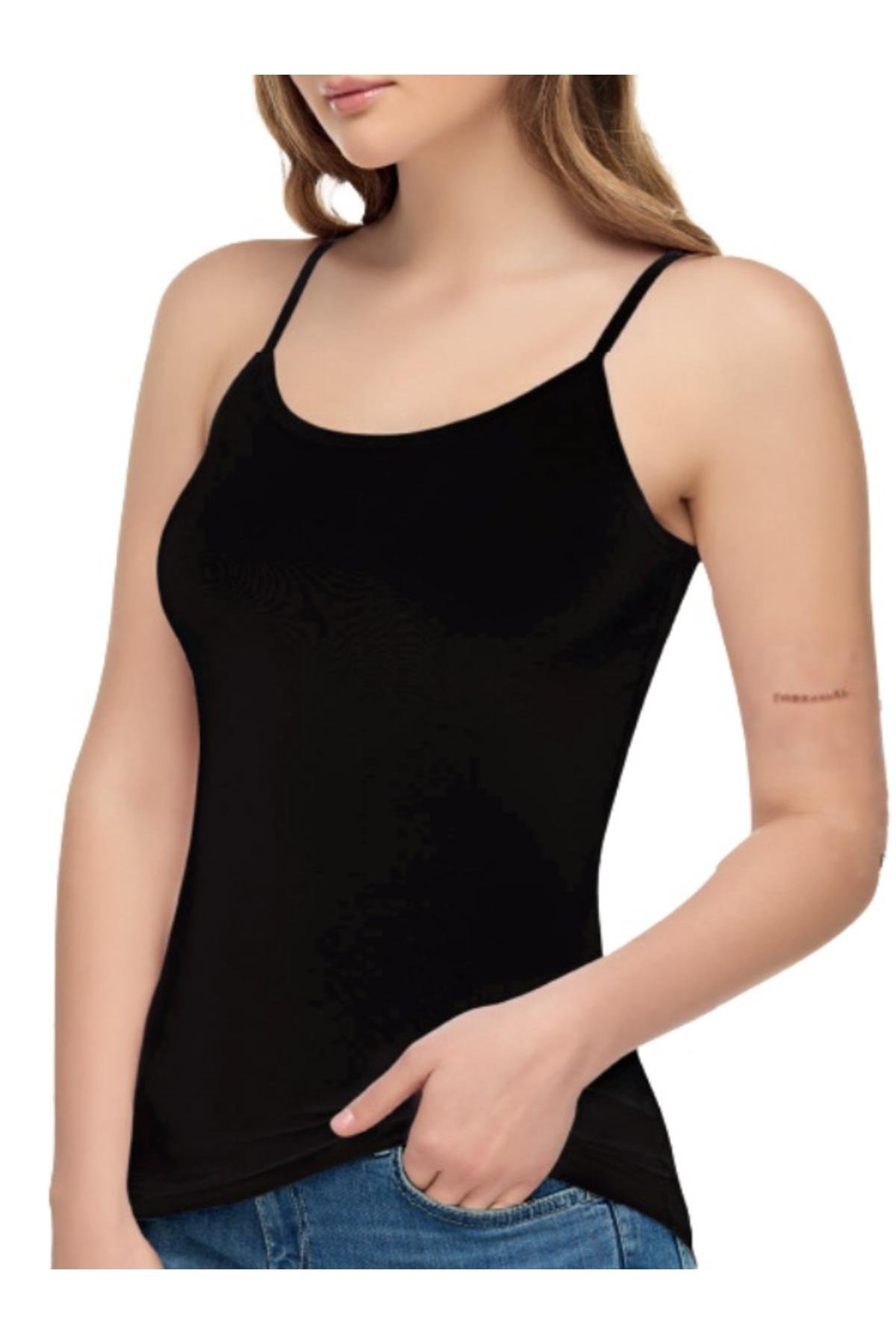 KADIN %100 PAMUK İP ASKILI ATLET TEKLİ