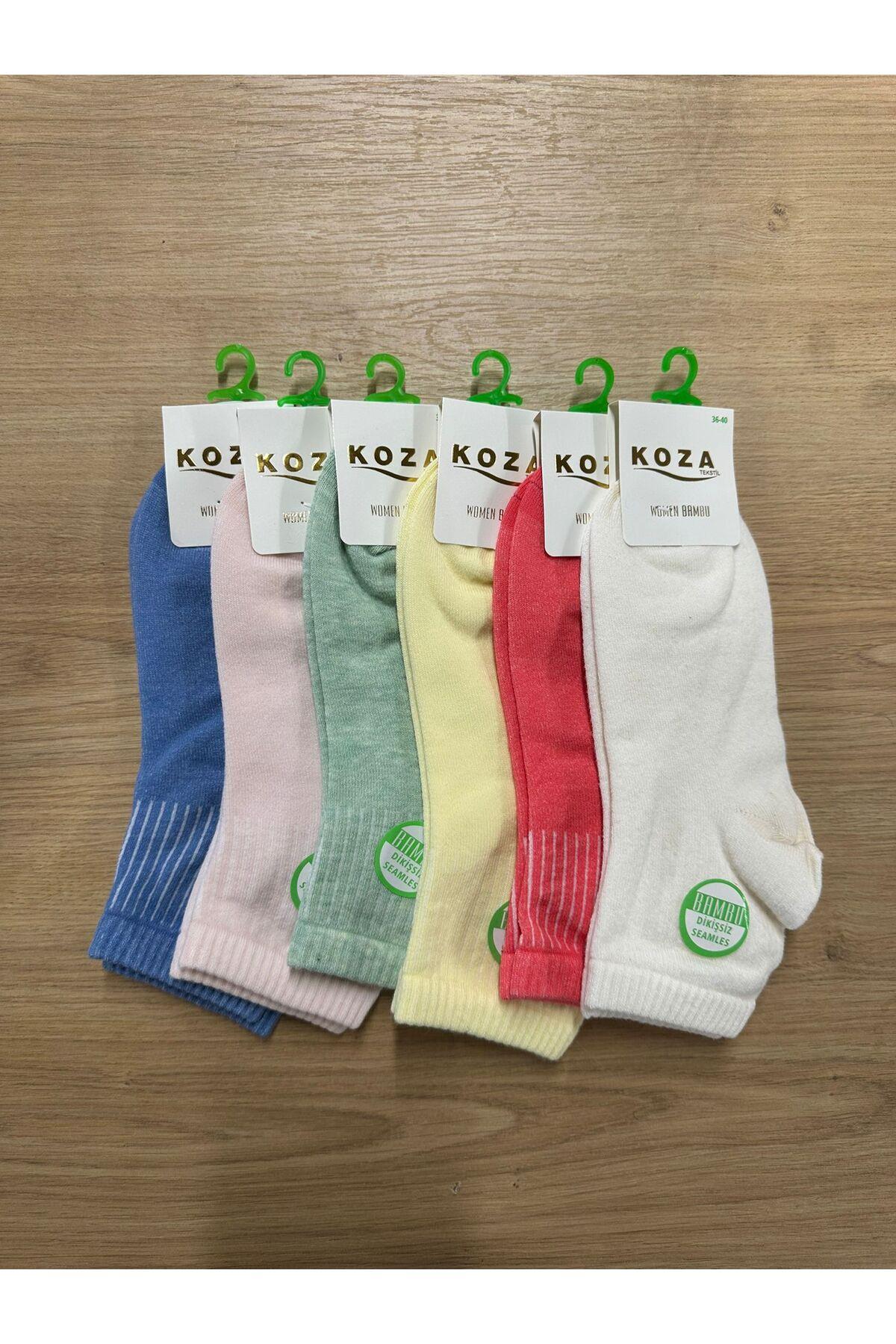 KADIN BAMBU DİKİŞSİZ 6'LI ÇORAP