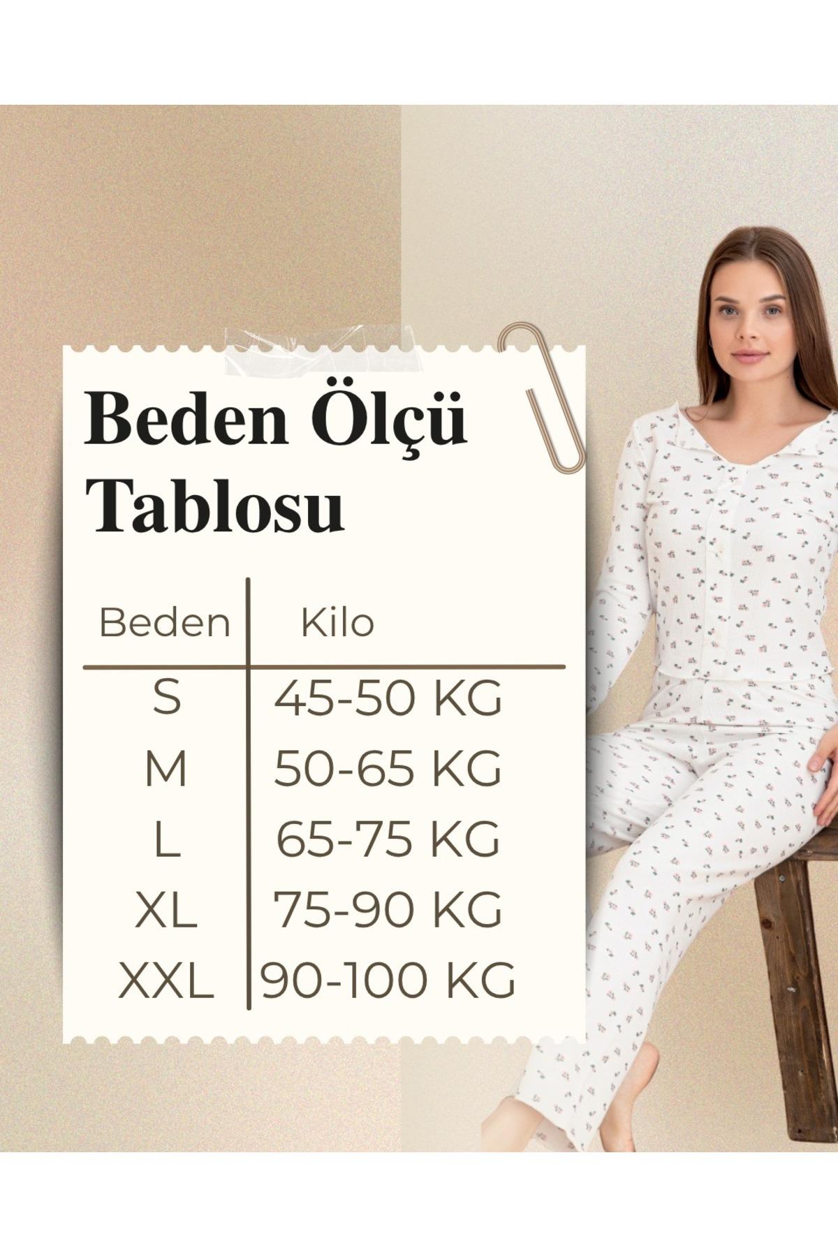 KADIN PAMUKLU LEOPAR DESENLİ BOYDAN DÜĞMELİ LİKRALI PİJAMA TAKIM