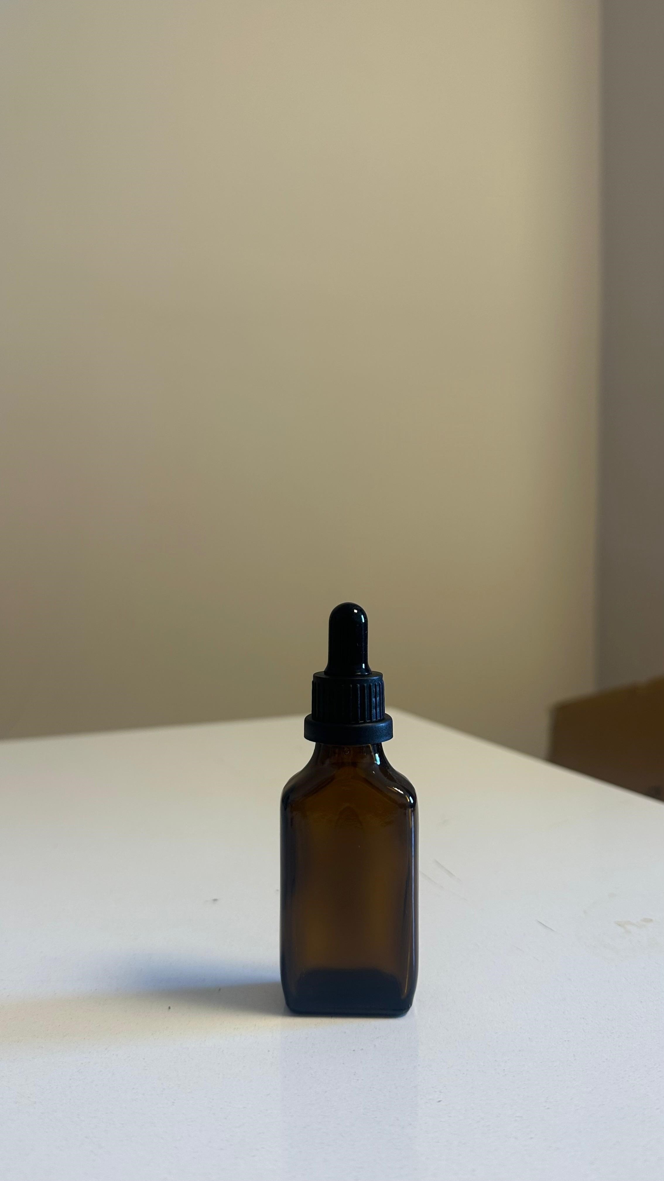 30 ml Kare Amber Cam Serum Şişesi (5 Adet)