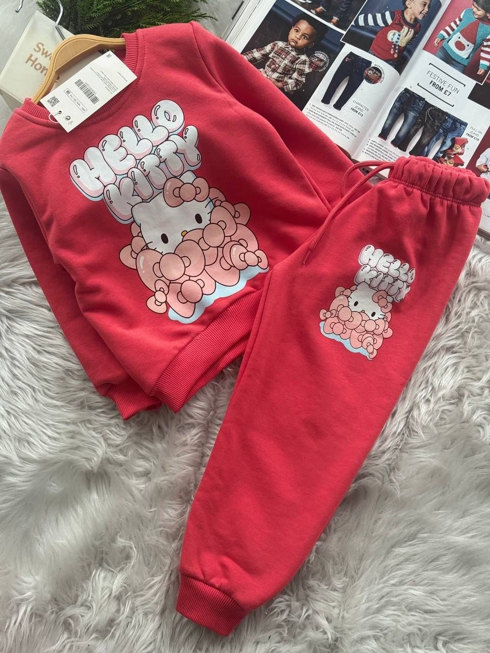 HELLO KITTY PEMBE KIZ ÇOCUK TAKIM 2-8 YAŞ