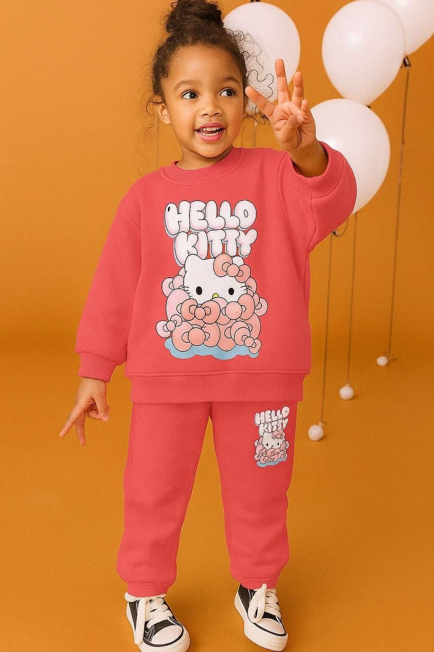 HELLO KITTY PEMBE KIZ ÇOCUK TAKIM 2-8 YAŞ
