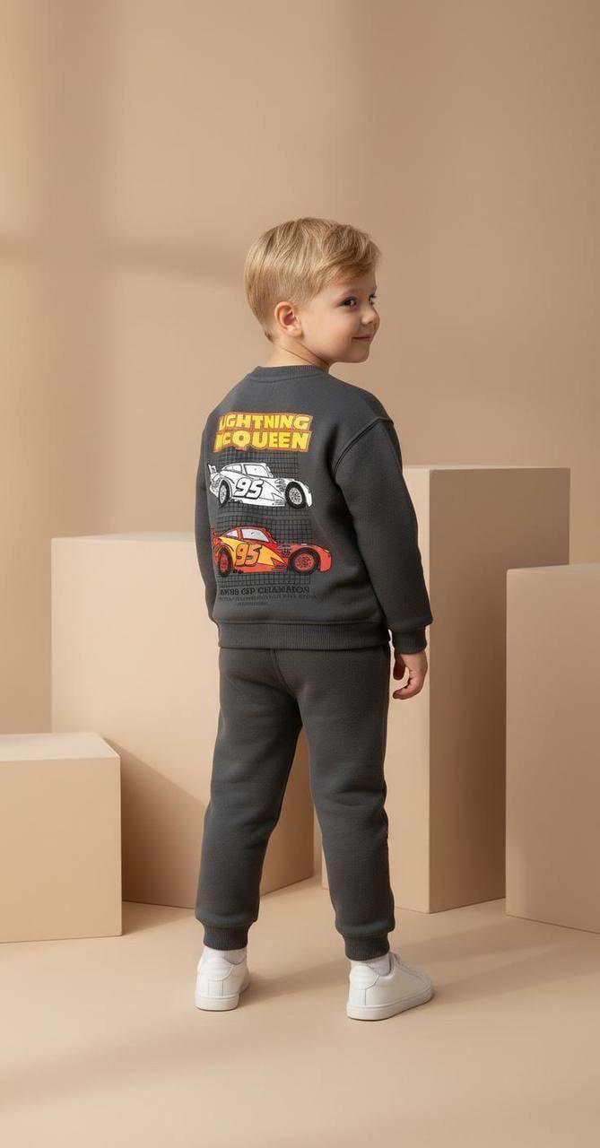 MCQUEEN ARABALAR EŞOFMAN TAKIM FÜME  I 2-8 YAŞ