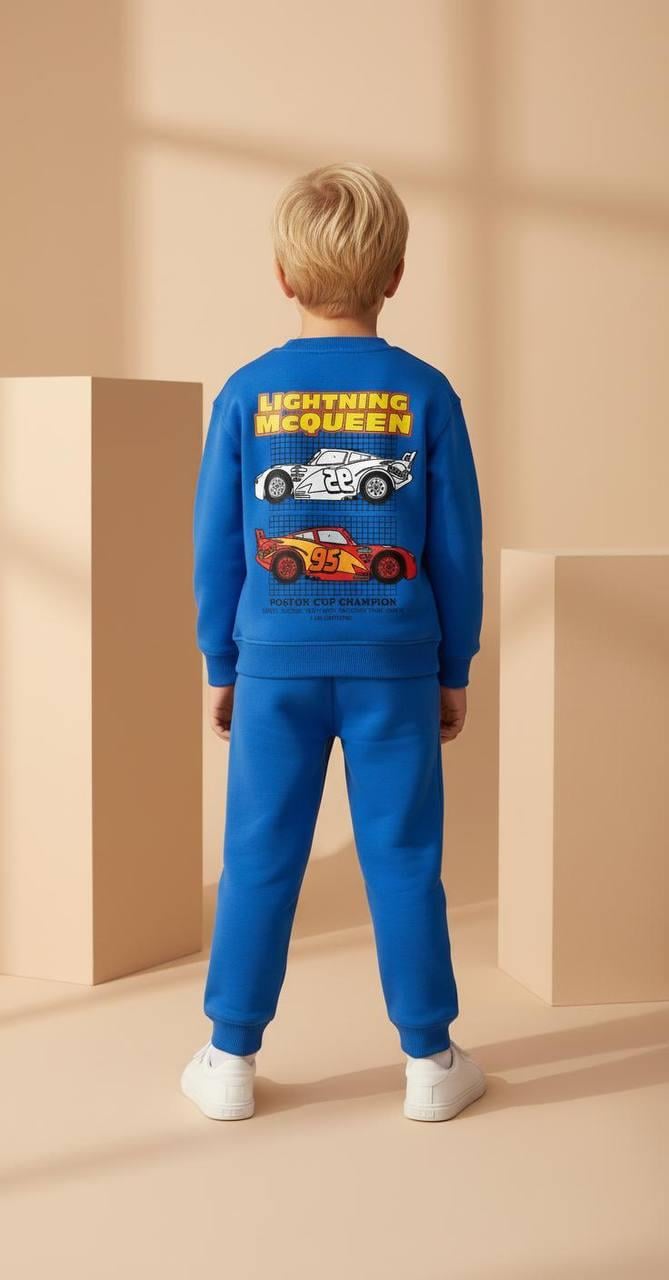 MCQUEEN ARABALAR EŞOFMAN TAKIM MAVİ  I 2-8 YAŞ