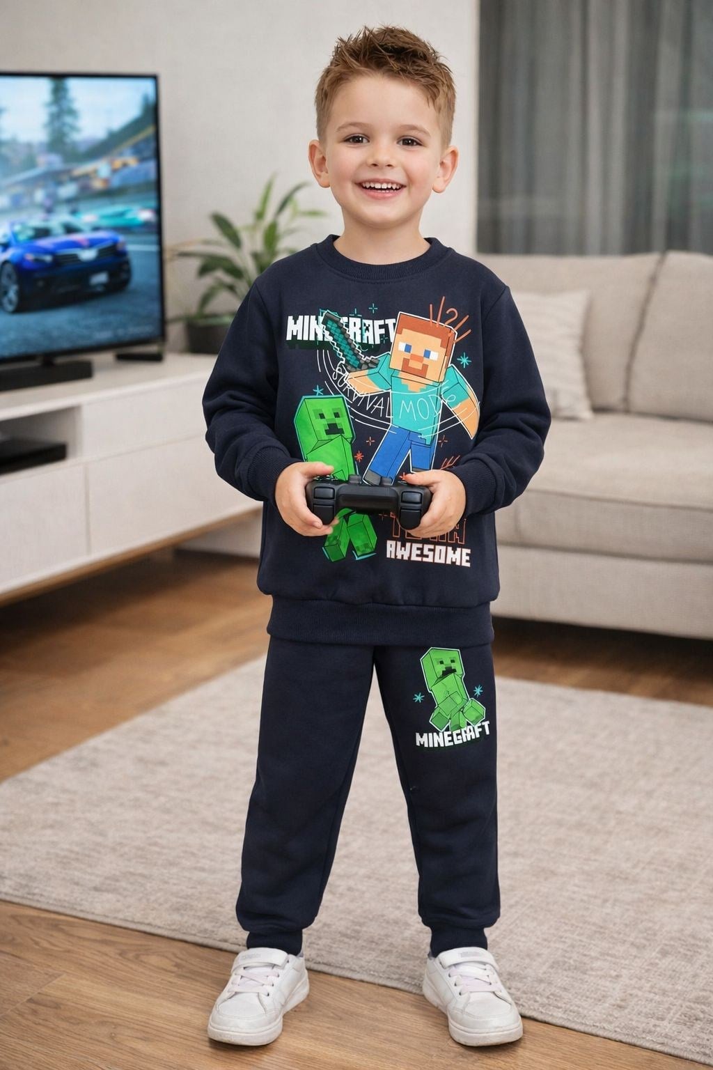 MİNECRAFT ŞARDONLU ERKEK ÇOCUK TAKIM 3-10 YAŞ