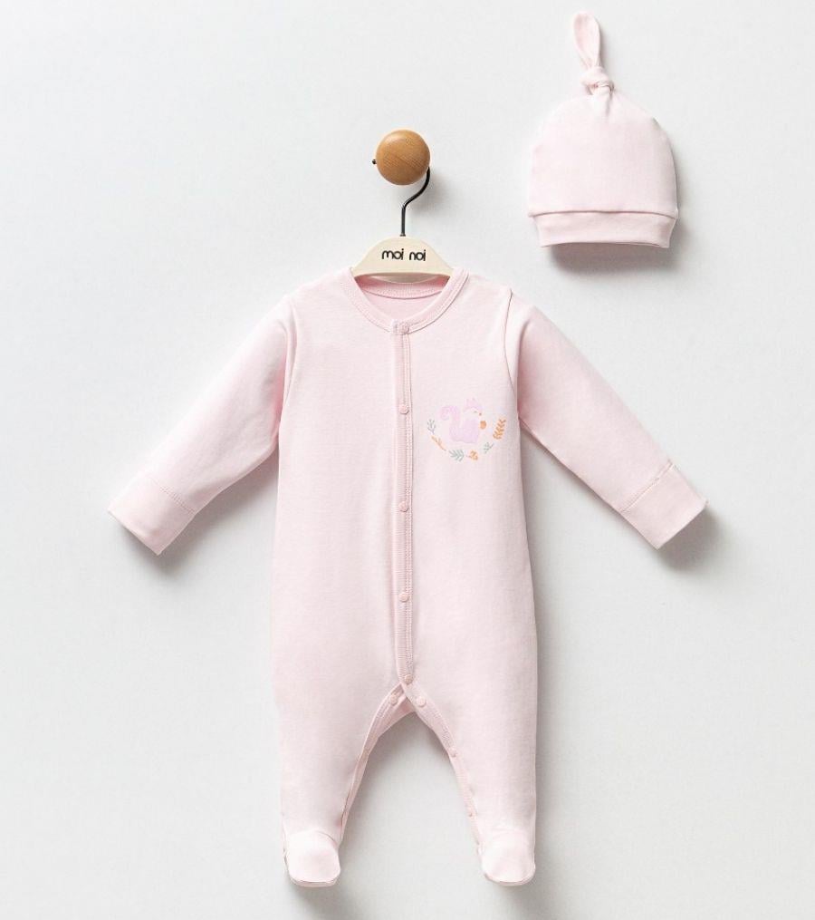 PEMBE SİNCAP ŞAPKALI TULUM SET